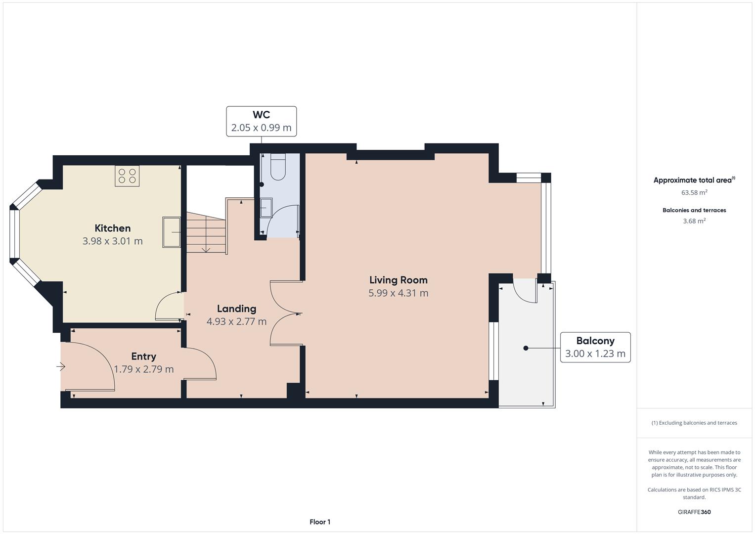 4 Cheyne Beach Apartments, Capstone Crescent, Ilfracombe floorplan