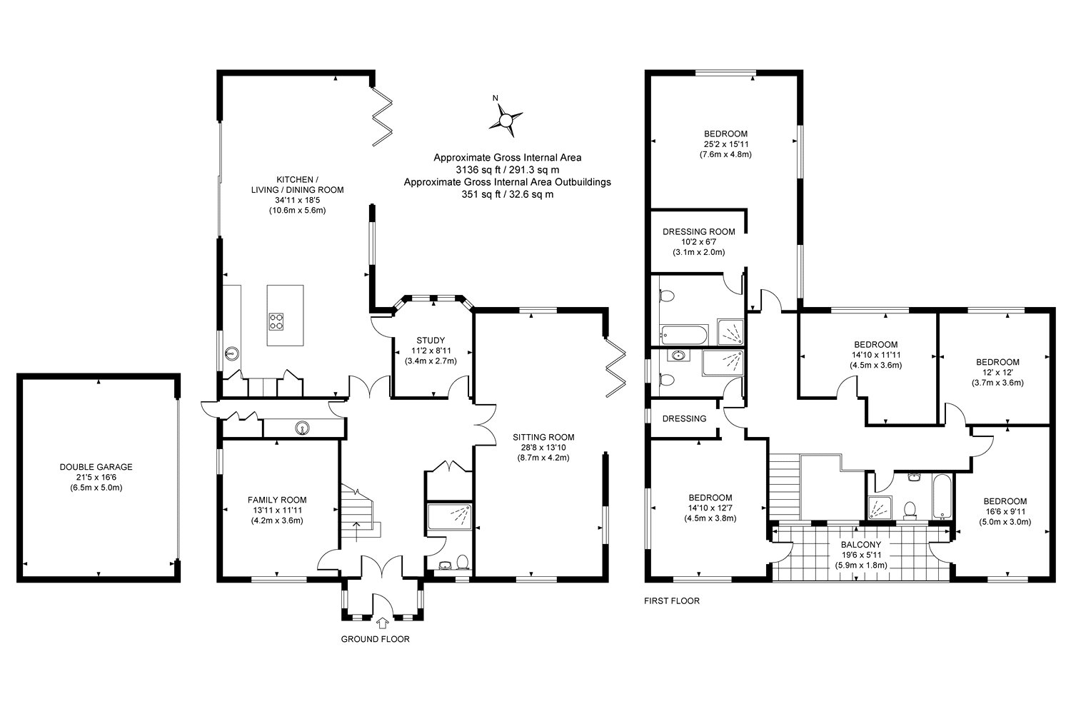 5 Bedrooms Detached house for sale in Woking, Surrey GU22