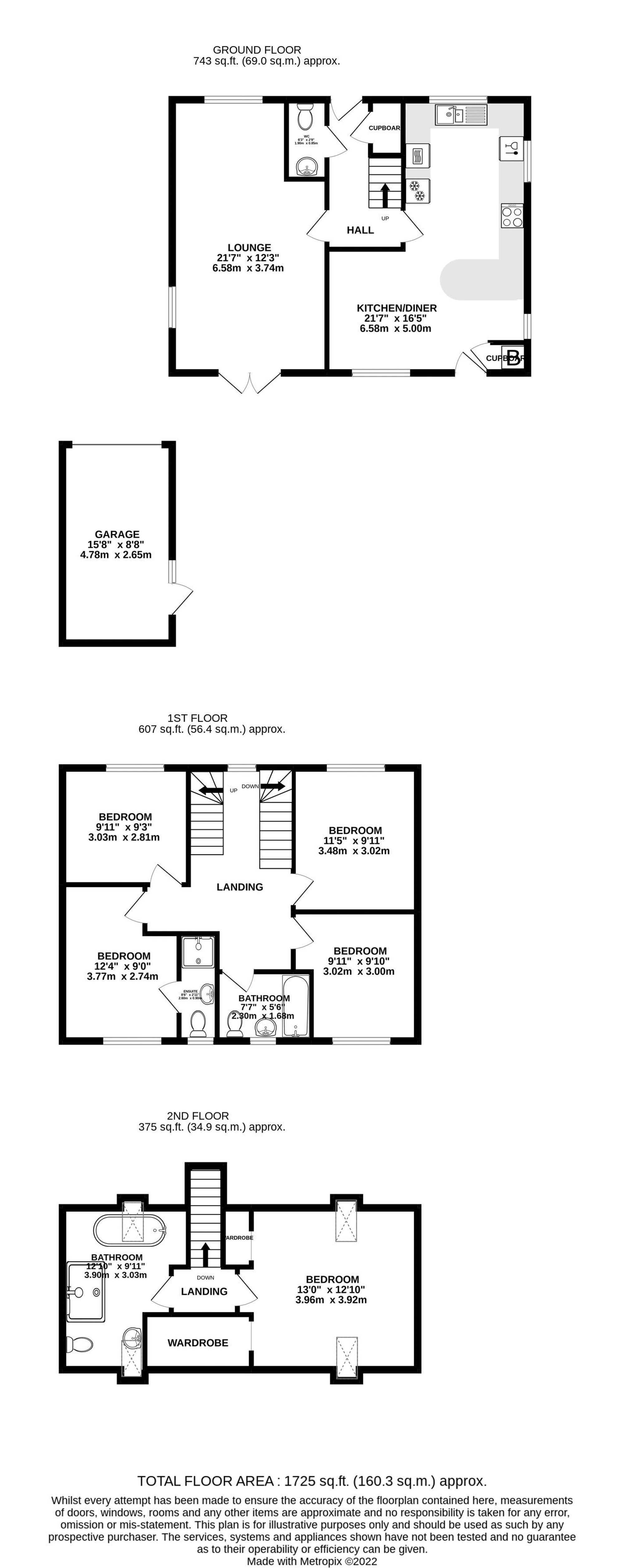 1 River Field View, St. Austell floorplan