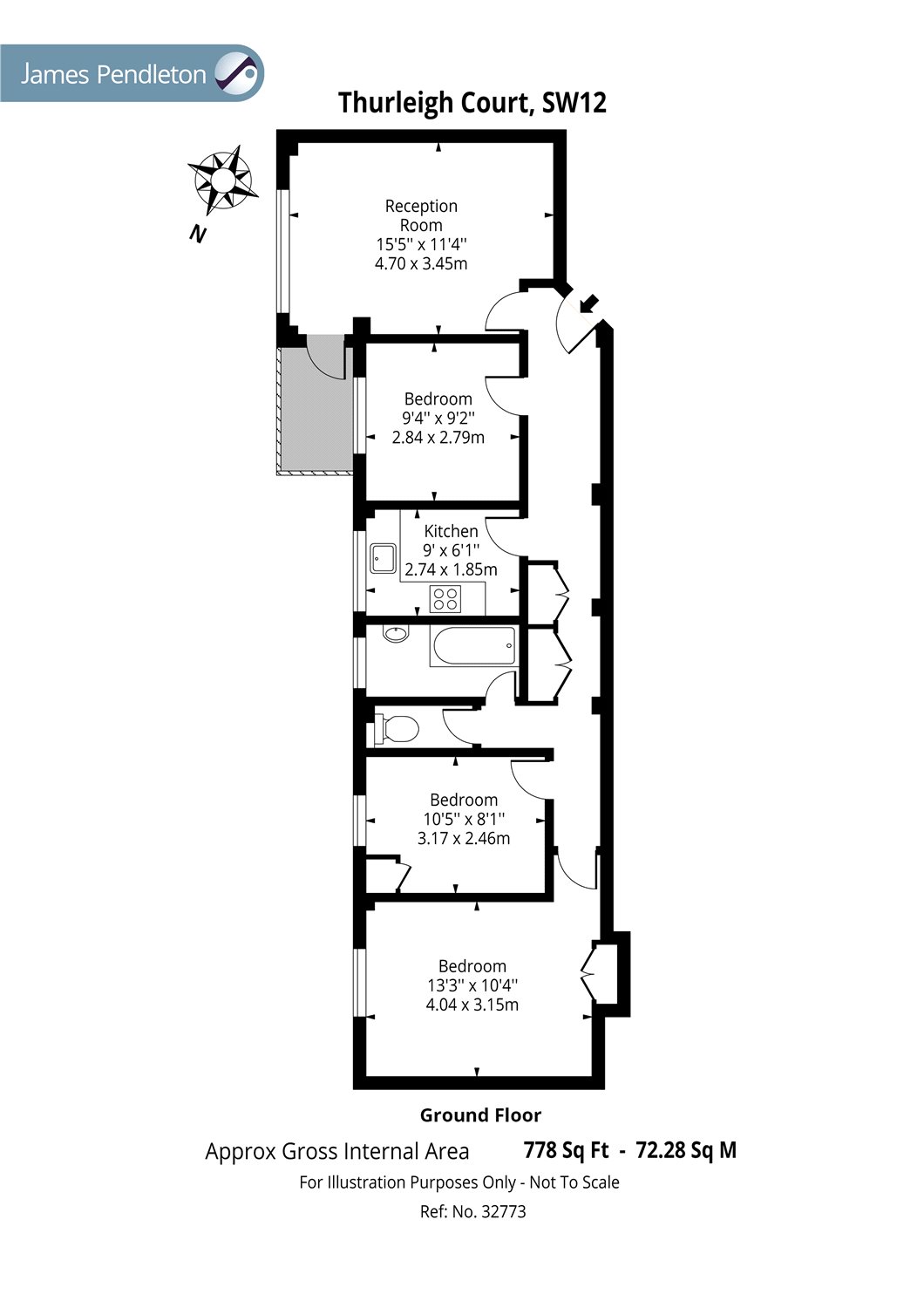 3 Bedrooms Flat for sale in Thurleigh Court, Nightingale Lane, Clapham South, London SW12