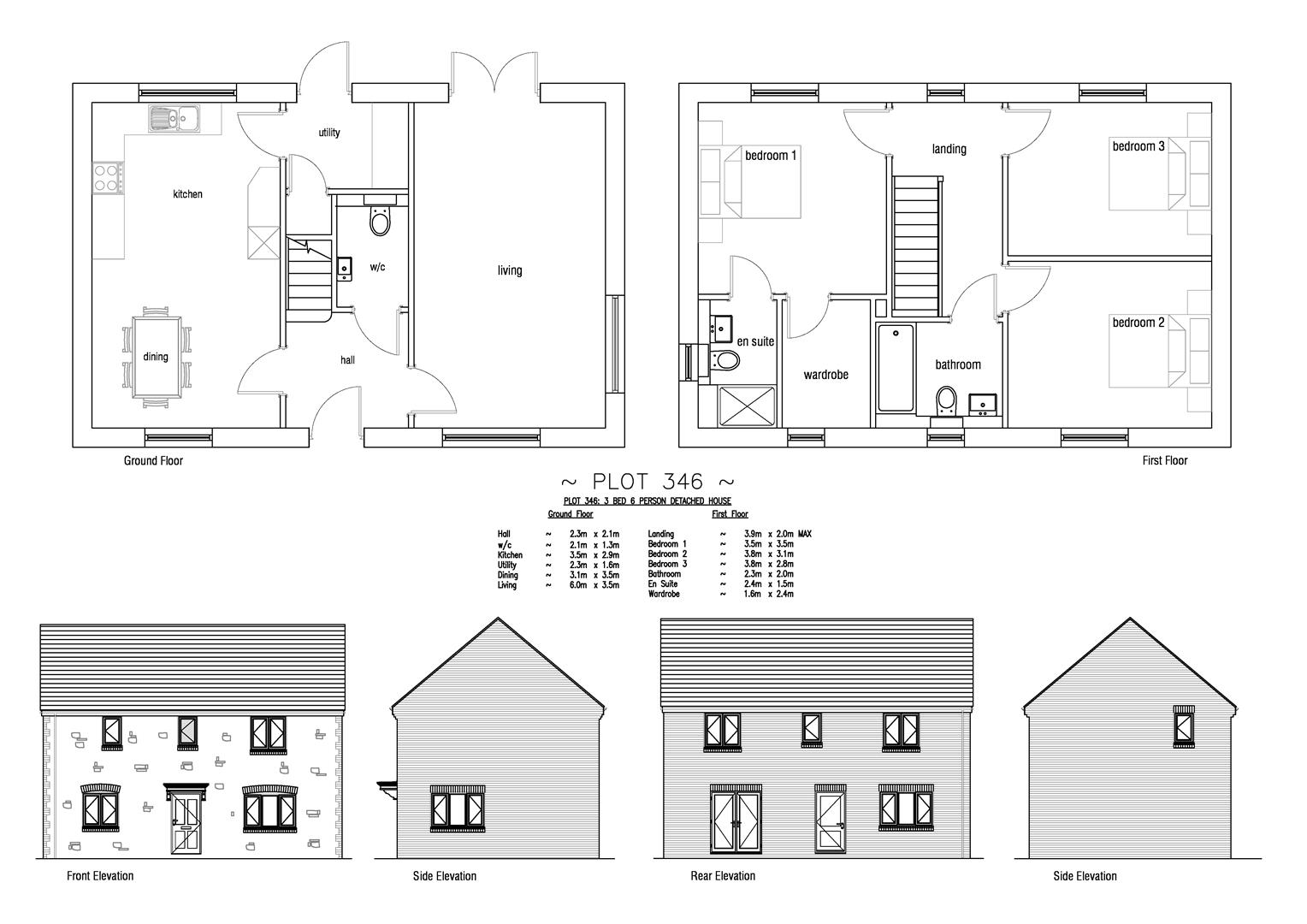 Plot 346 Curtis Fields, 70 Curtis Way, Weymouth floorplan