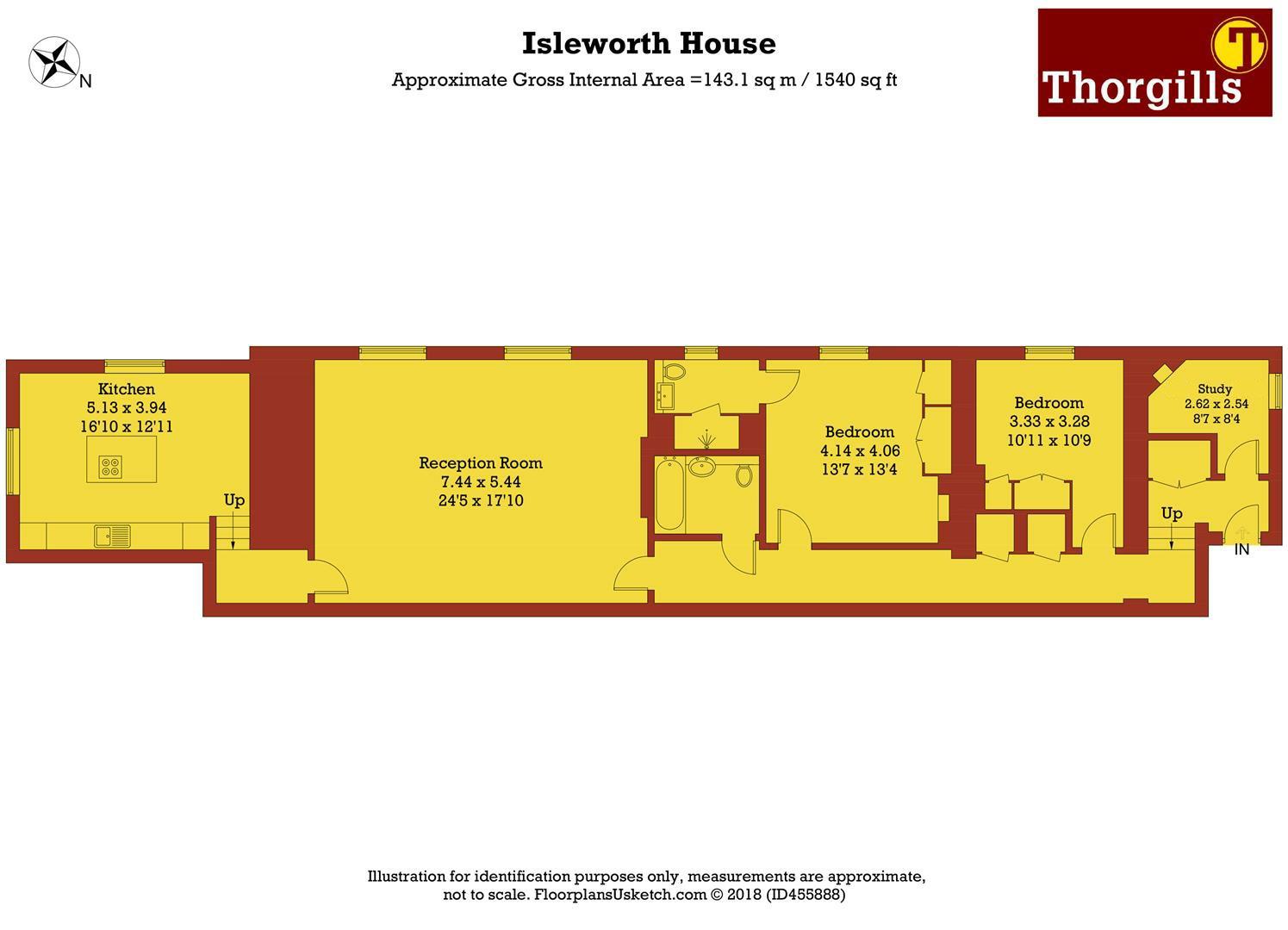 2 Bedrooms Flat for sale in Isleworth House, Fitzroy Gate, Isleworth TW7