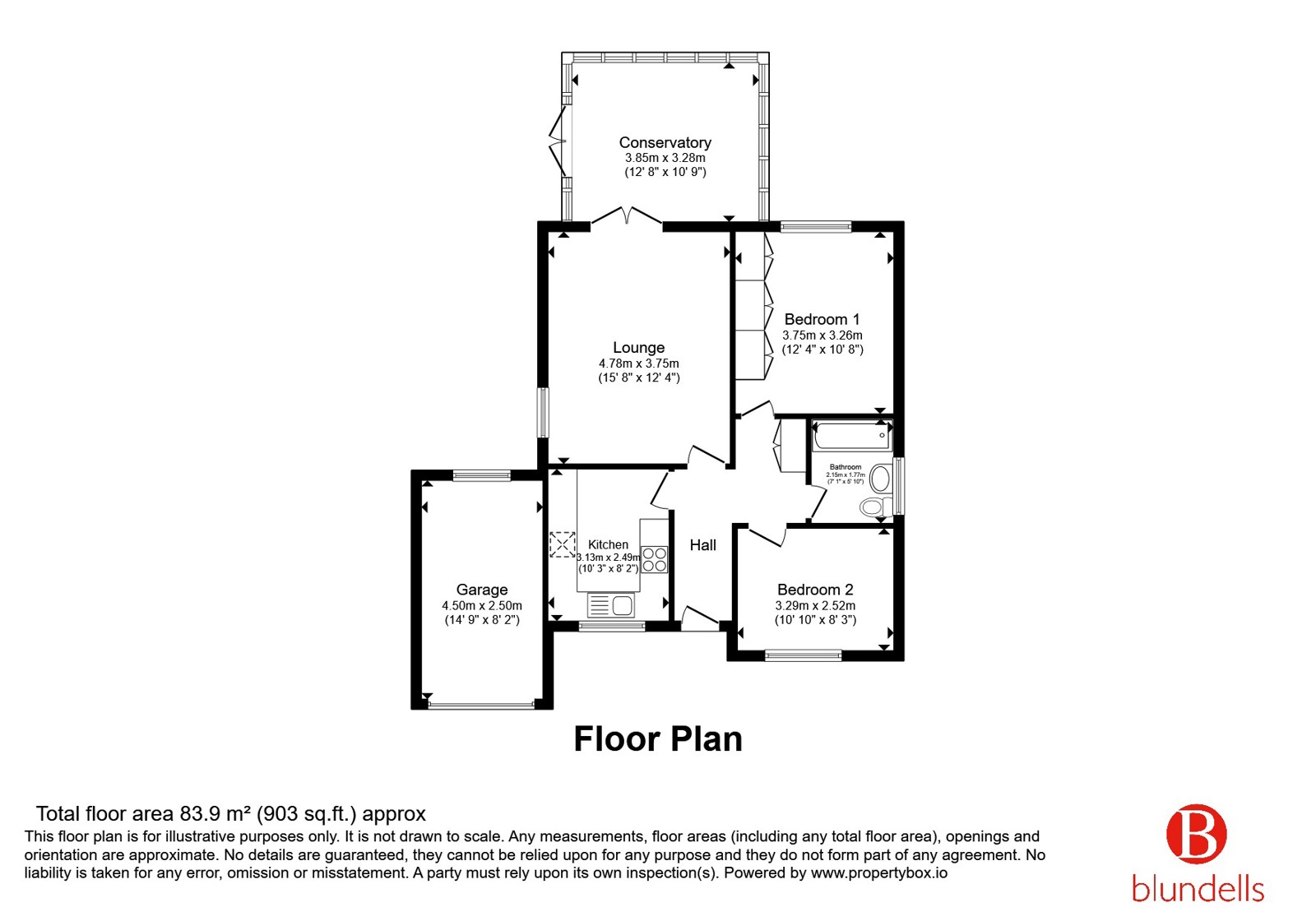 14, Harmby Close, Doncaster floorplan