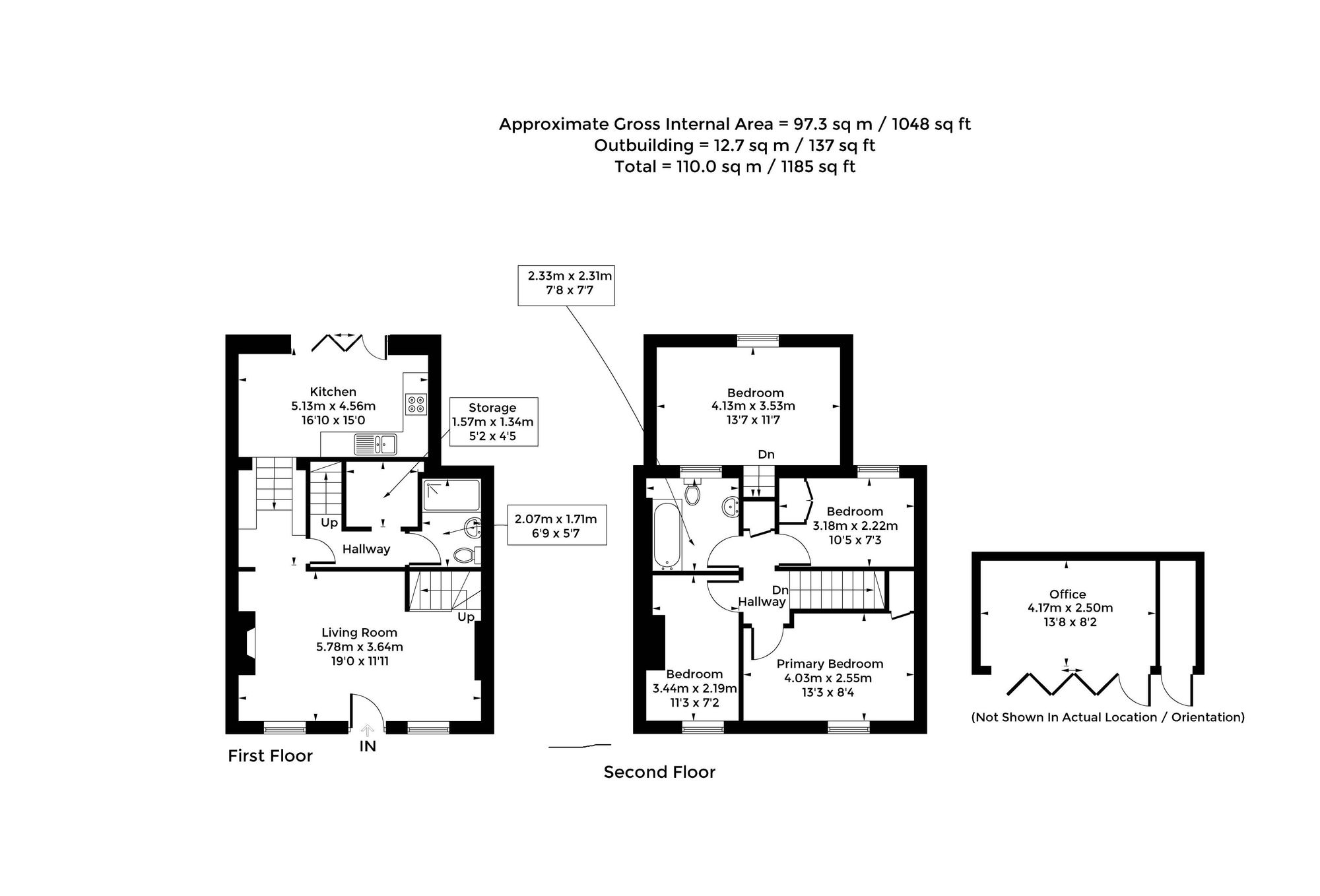 22 Grove Street, Oxford floorplan