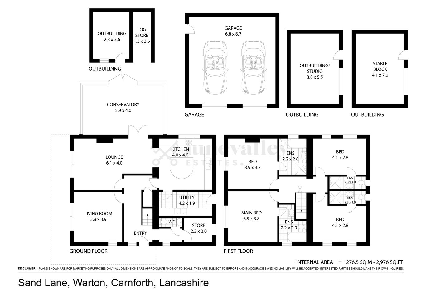 ., Corfe Farm, Sand Lane, Carnforth floorplan