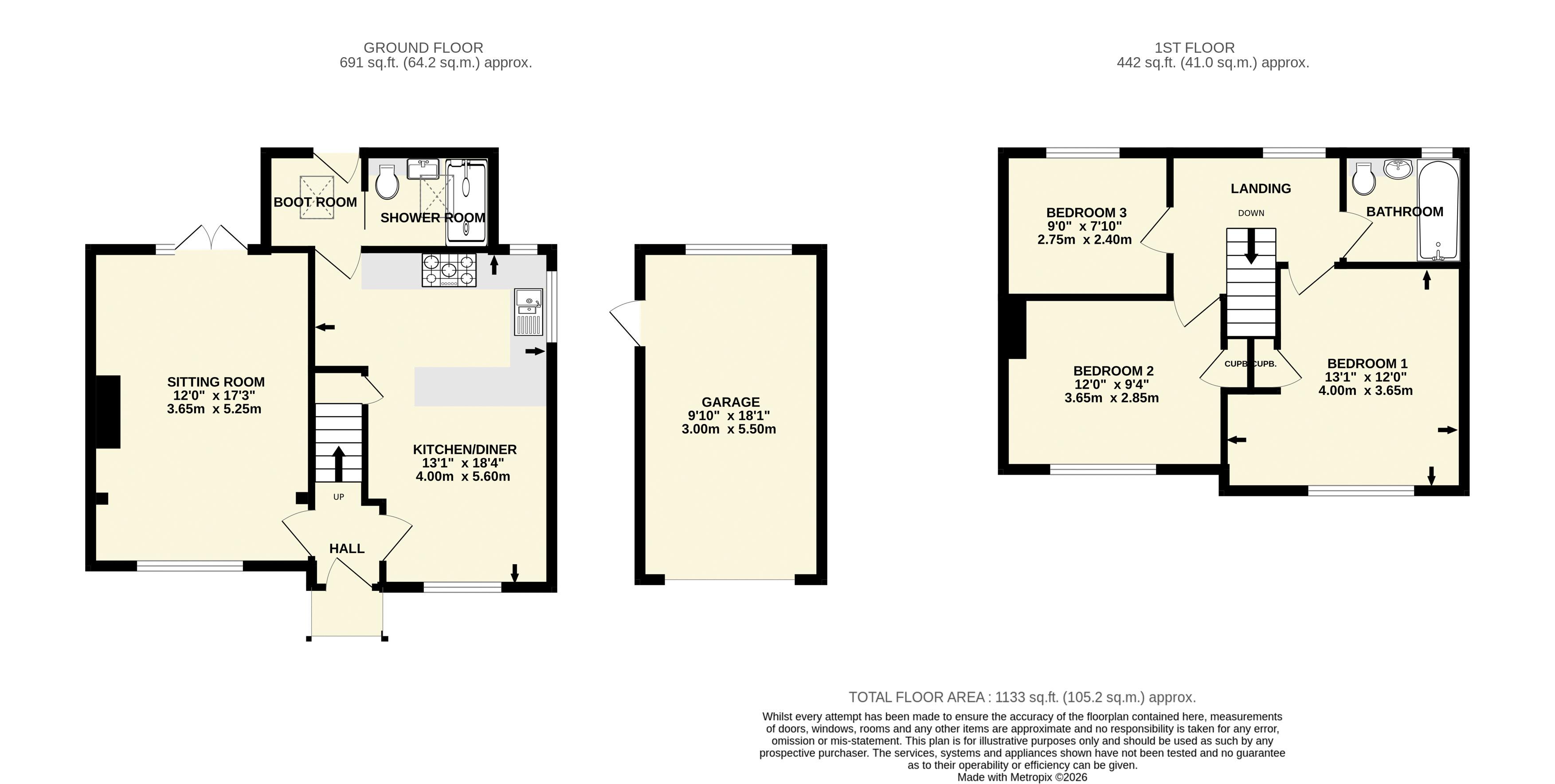 26, Arcot Park, Sidmouth floorplan