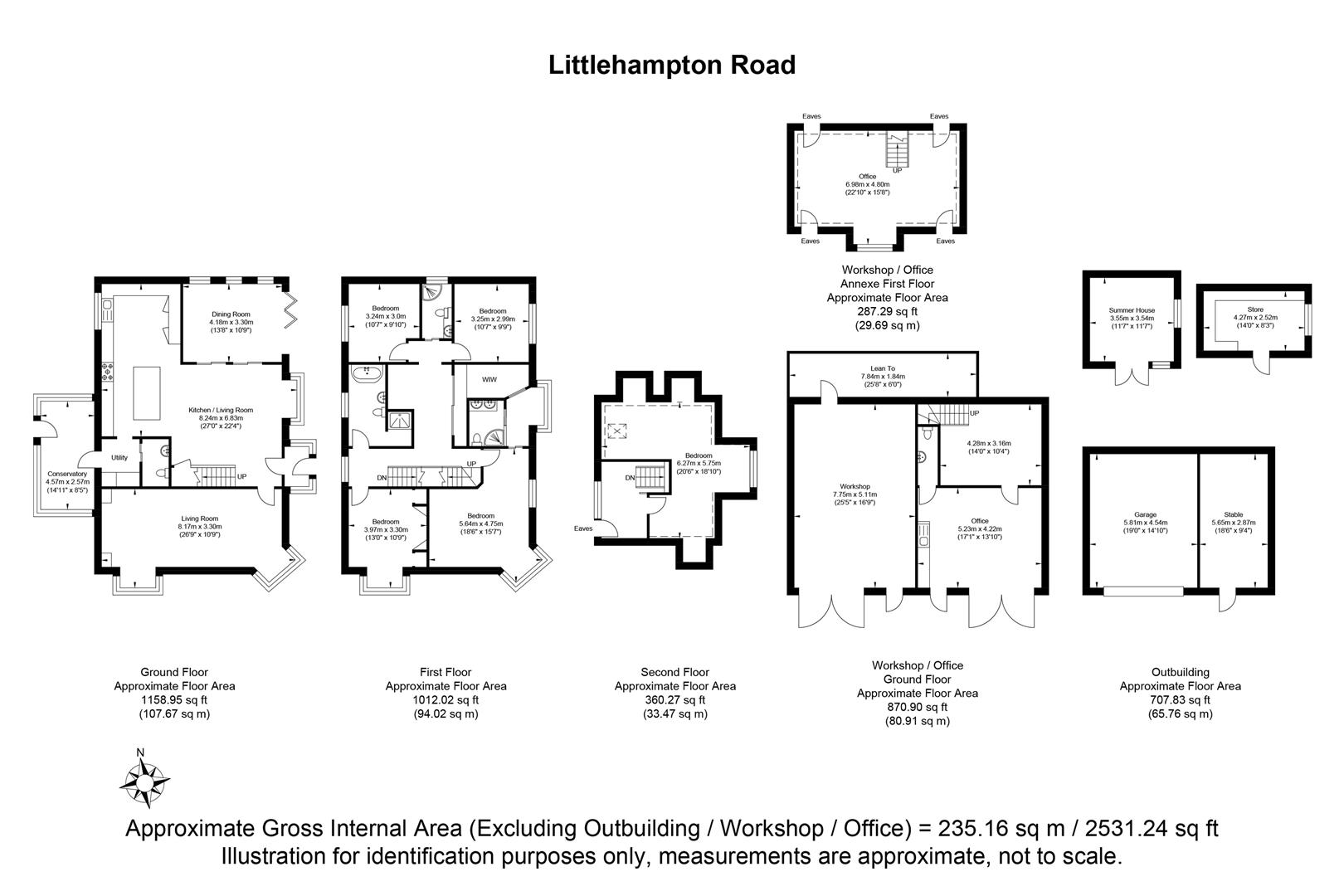 Downsview, Littlehampton Road, Worthing floorplan