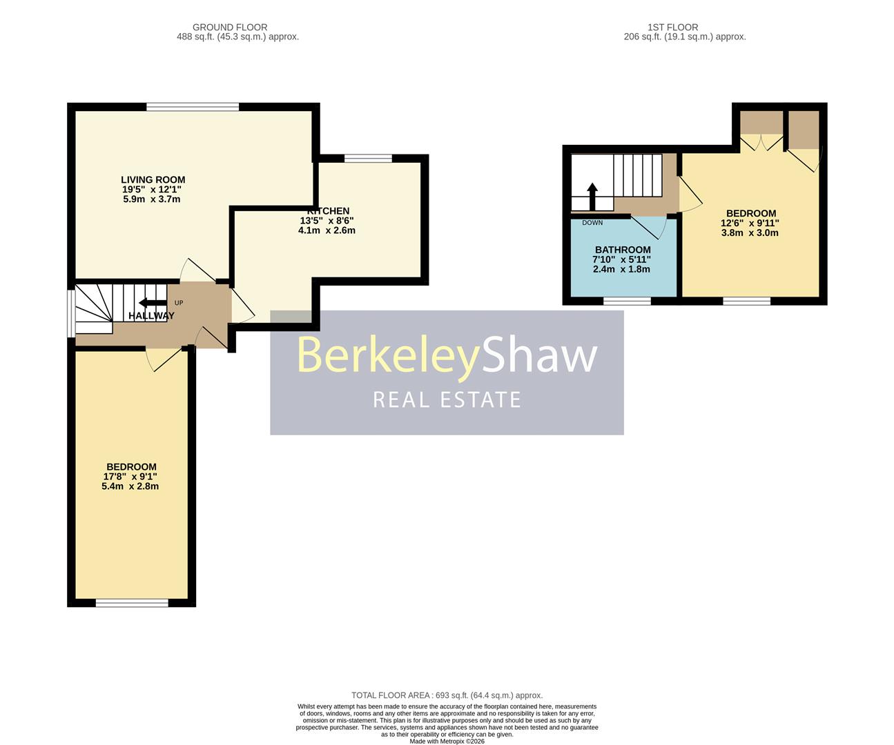 Flat 4, 3, Crescent Road, Southport floorplan