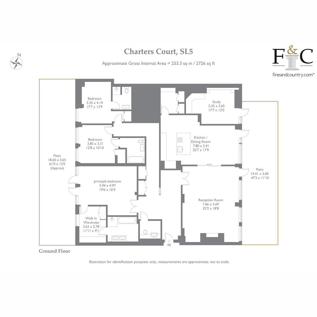 Flat Apartment 2, Charters Court, Charters Road, Ascot floorplan