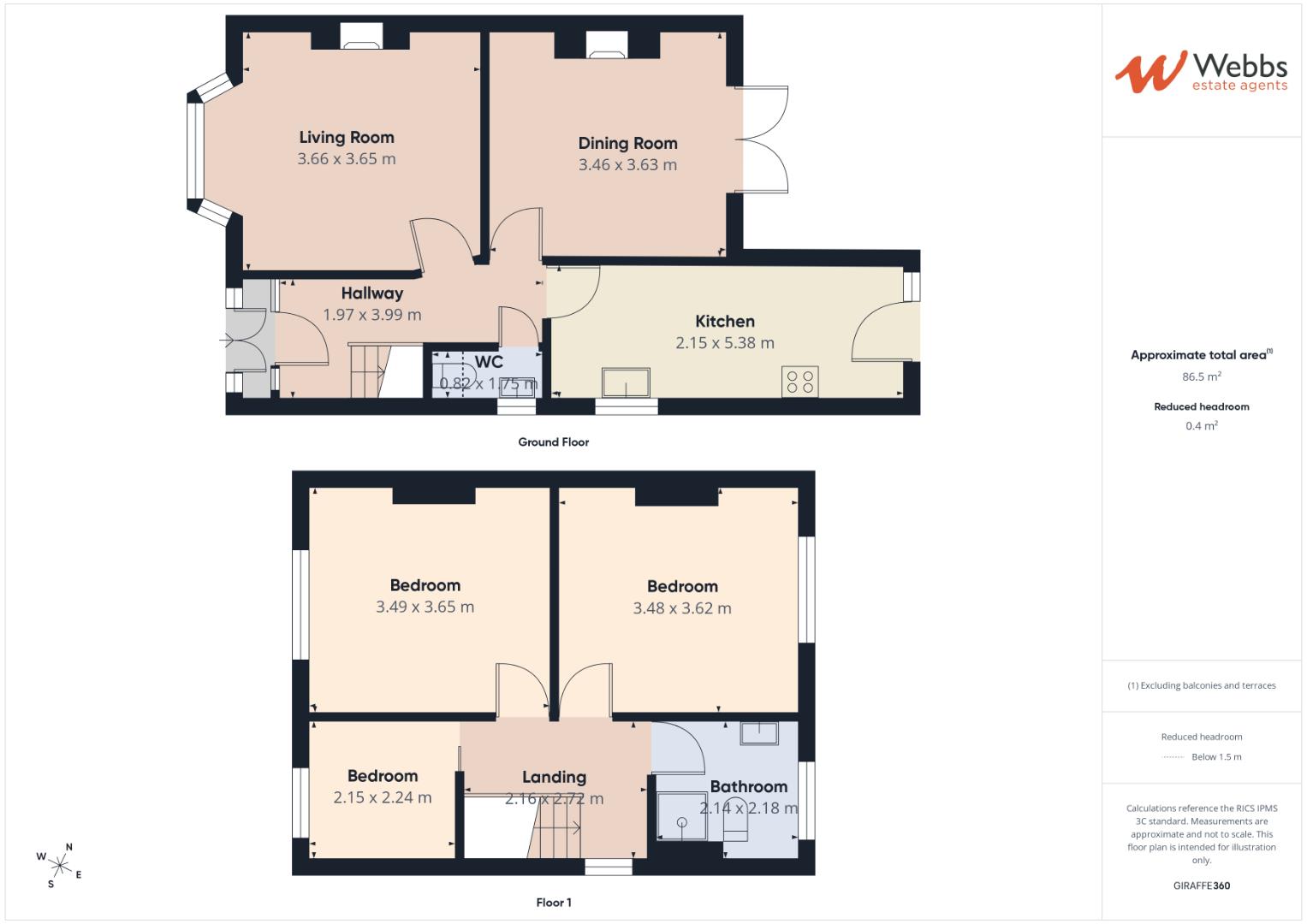 145, Brownhills Road, Cannock floorplan