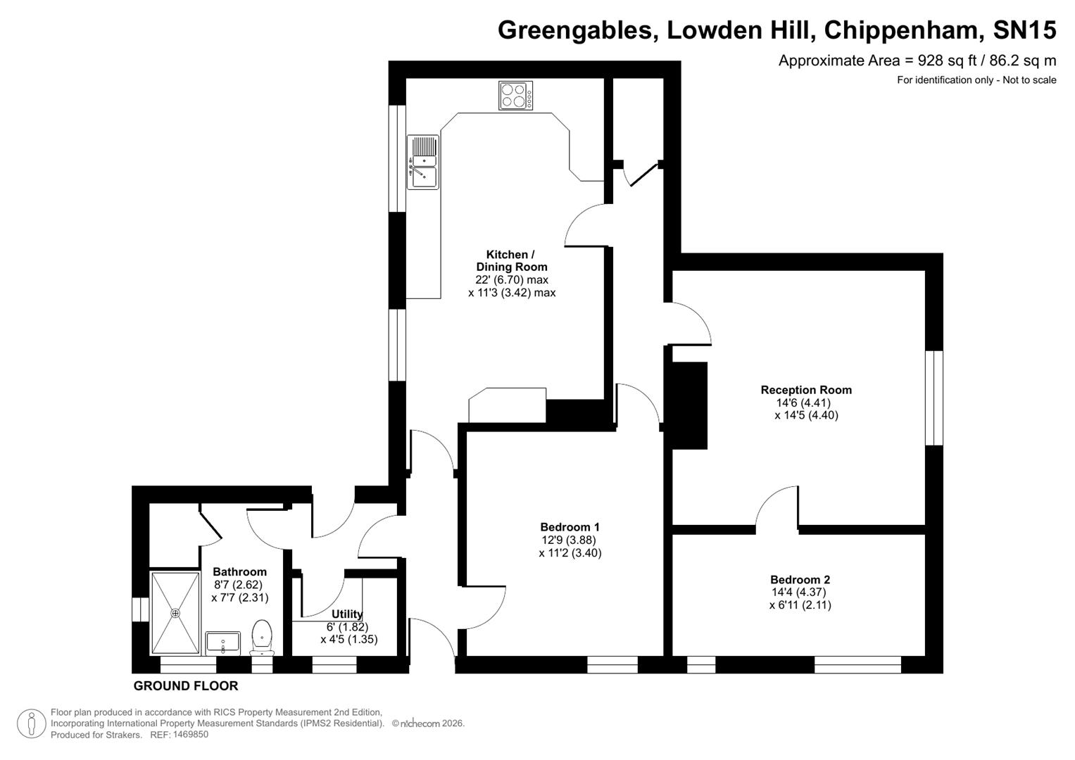 1 Green Gables, Lowden Hill, Chippenham floorplan