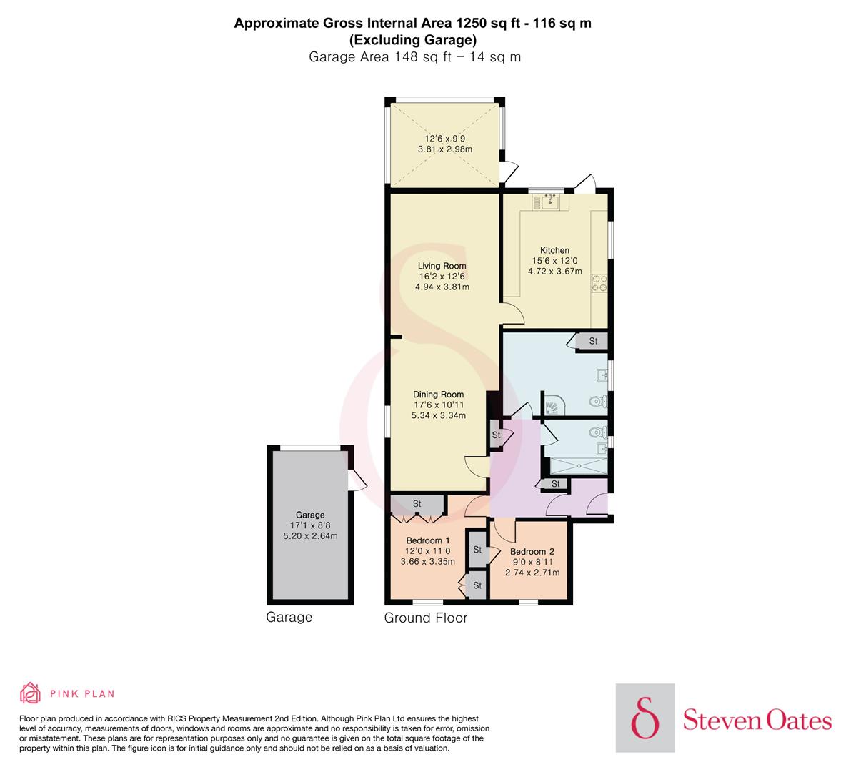 2, Warwick Close, Hertford floorplan