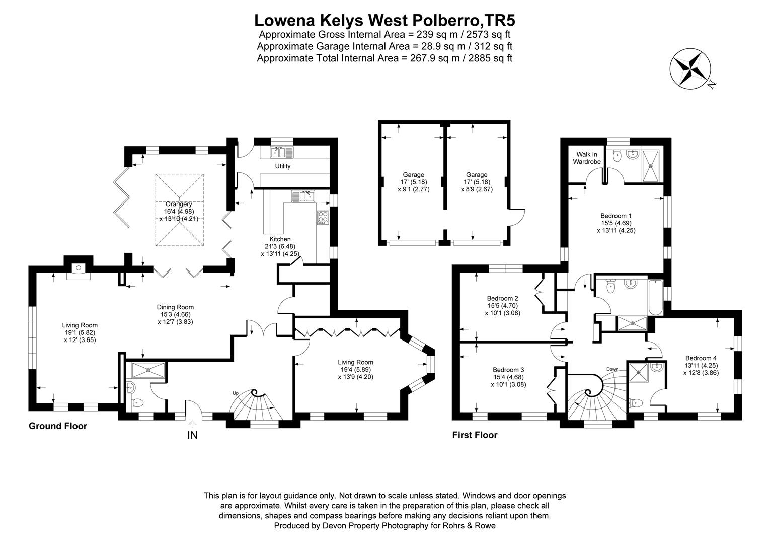Gwel Arvor, 4 Lowena Kelys, St. Agnes floorplan