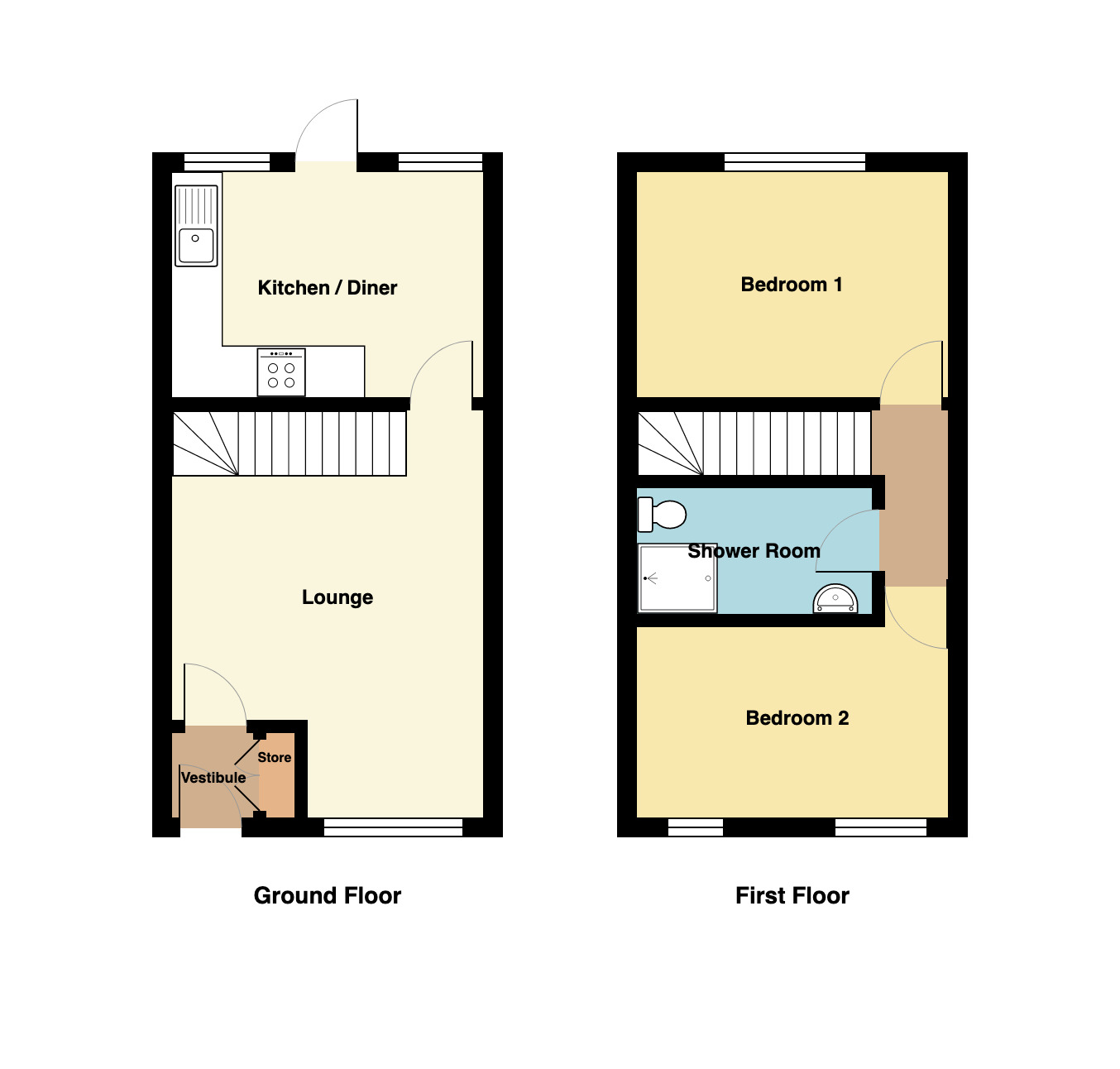 Hamilton Grove, Starcross EX6, 2 bedroom terraced house for sale