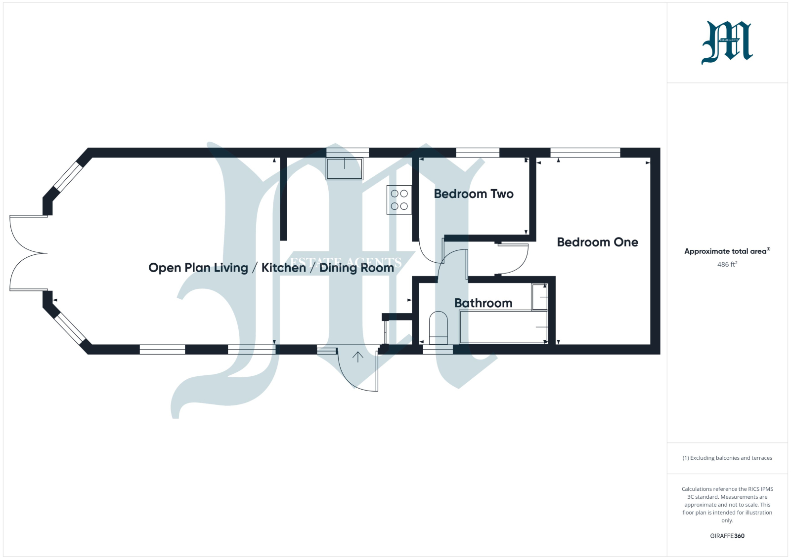 Number Three, Dreams Of Cornwall, Hayle floorplan