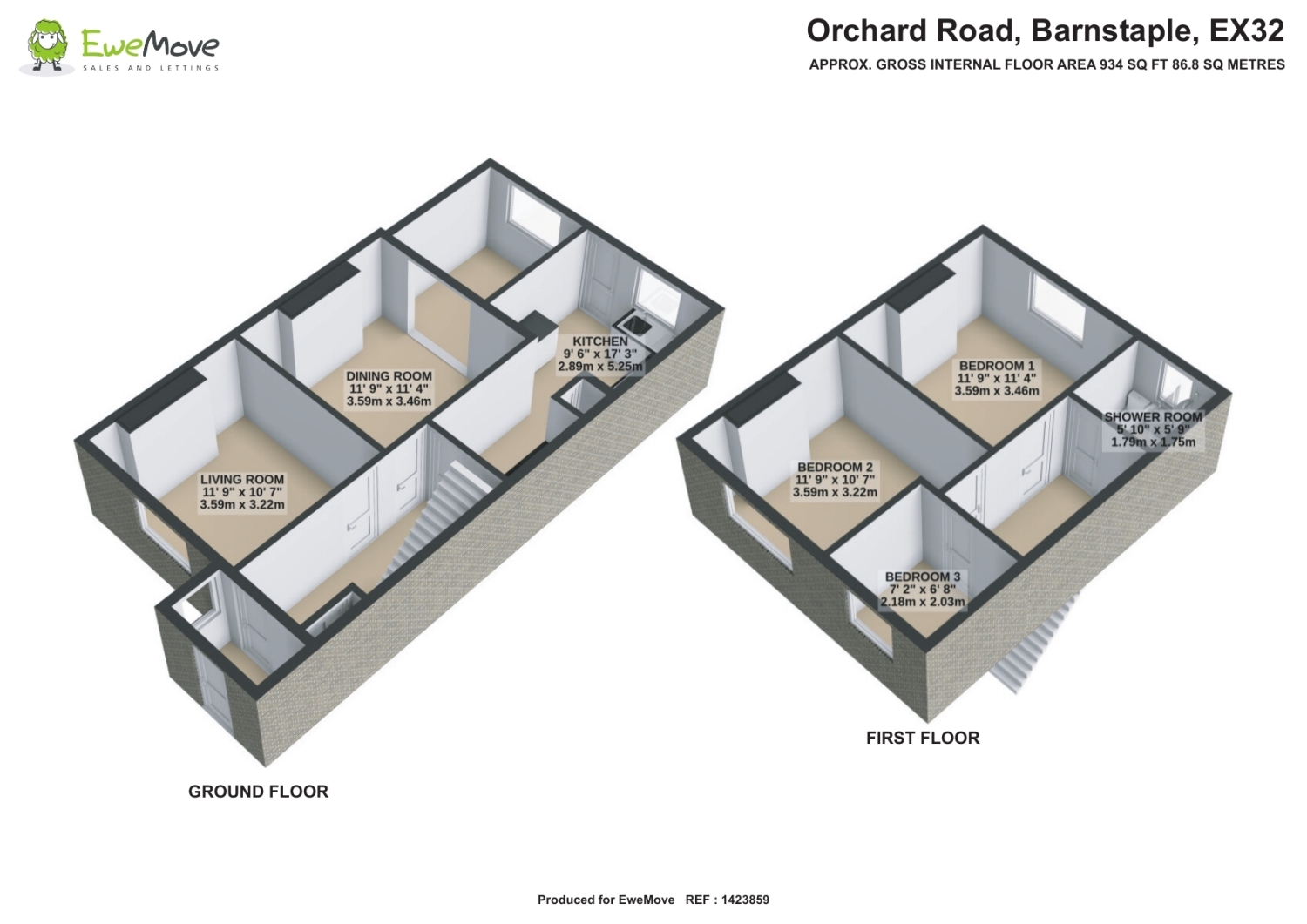 11, Orchard Road, Barnstaple floorplan