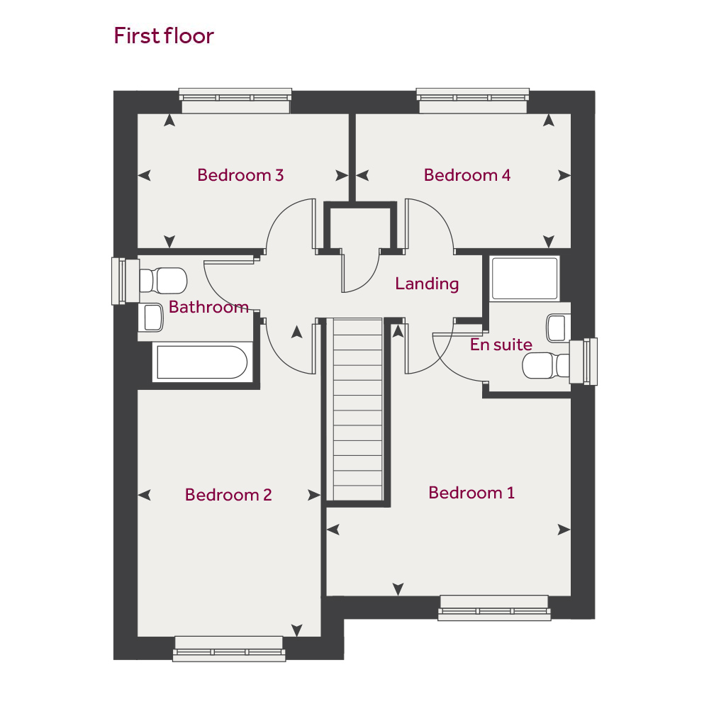 2, Willow Grange, Mastin Moor floorplan