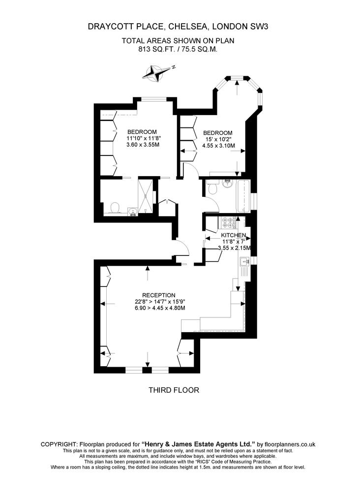 2 Bedrooms Flat to rent in Draycott Place, London SW3