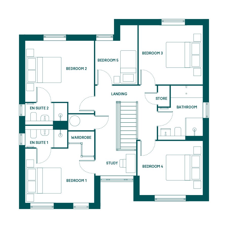 Plot 197, The Sheraton, The Cornfields, Off Green Lane, Yarm floorplan
