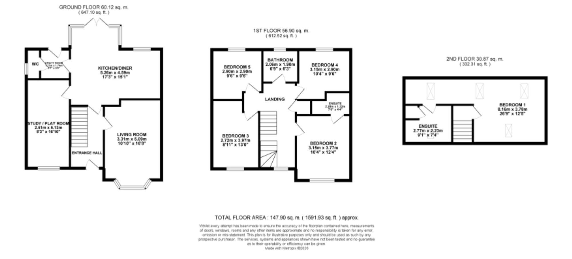 4, Yarnfield Parkway, Yarnfield, ST15 floorplan