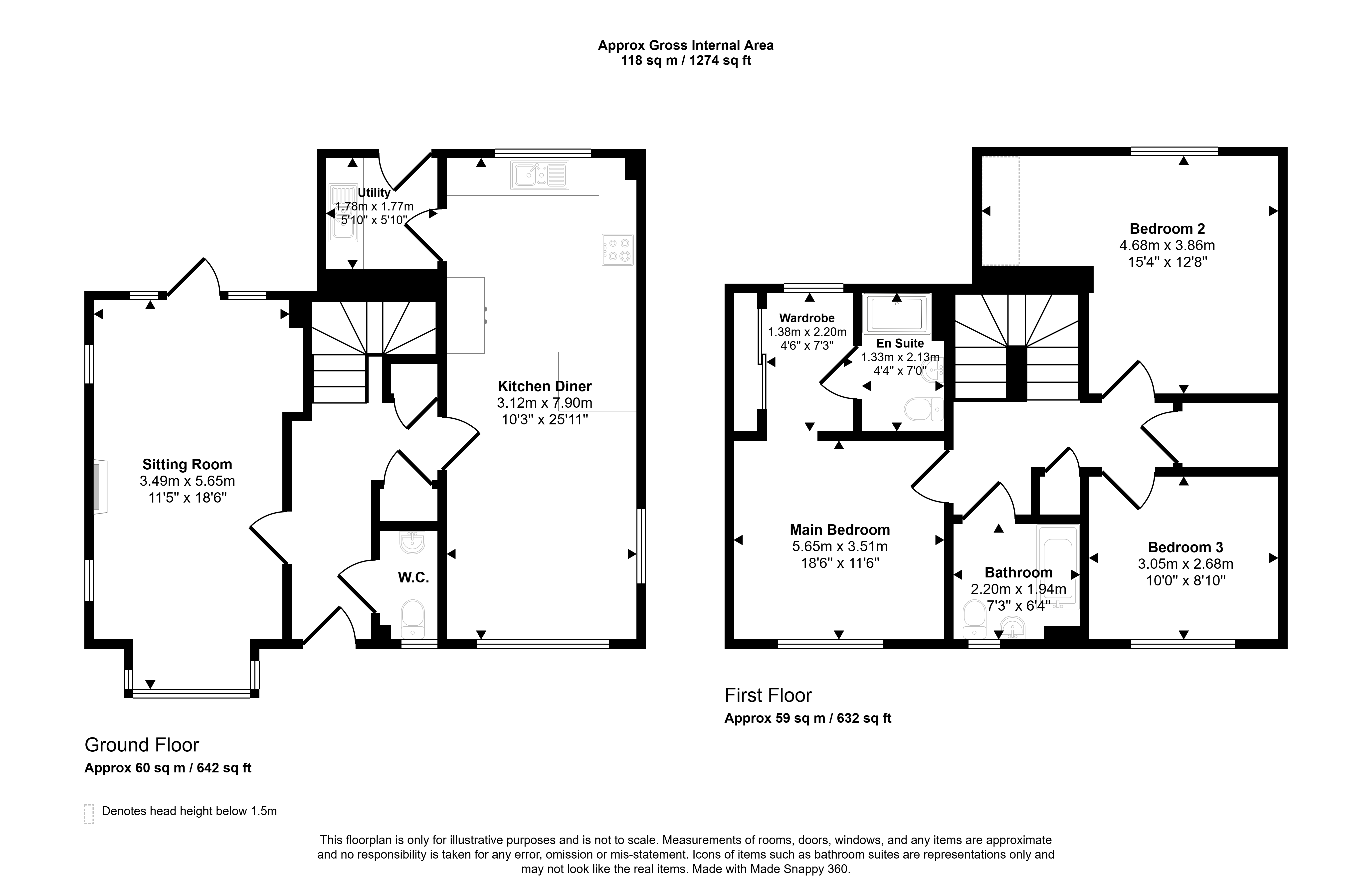 3, Mitford Drive, West Sussex floorplan