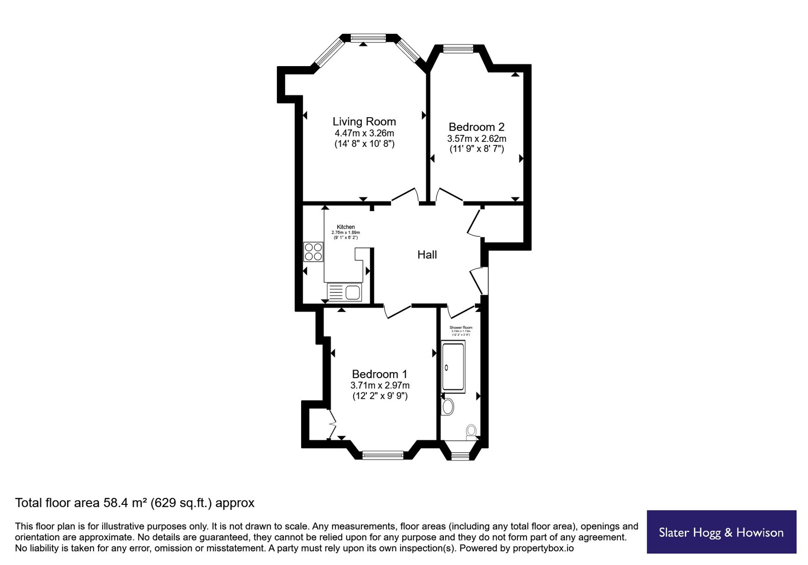 2/1, 10, Eastwood Crescent, Lanarkshire floorplan