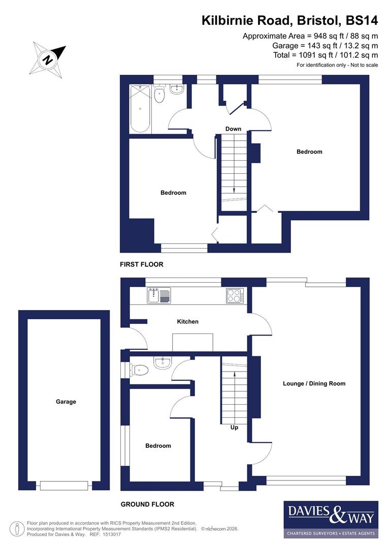 16, Kilbirnie Road, Bristol floorplan