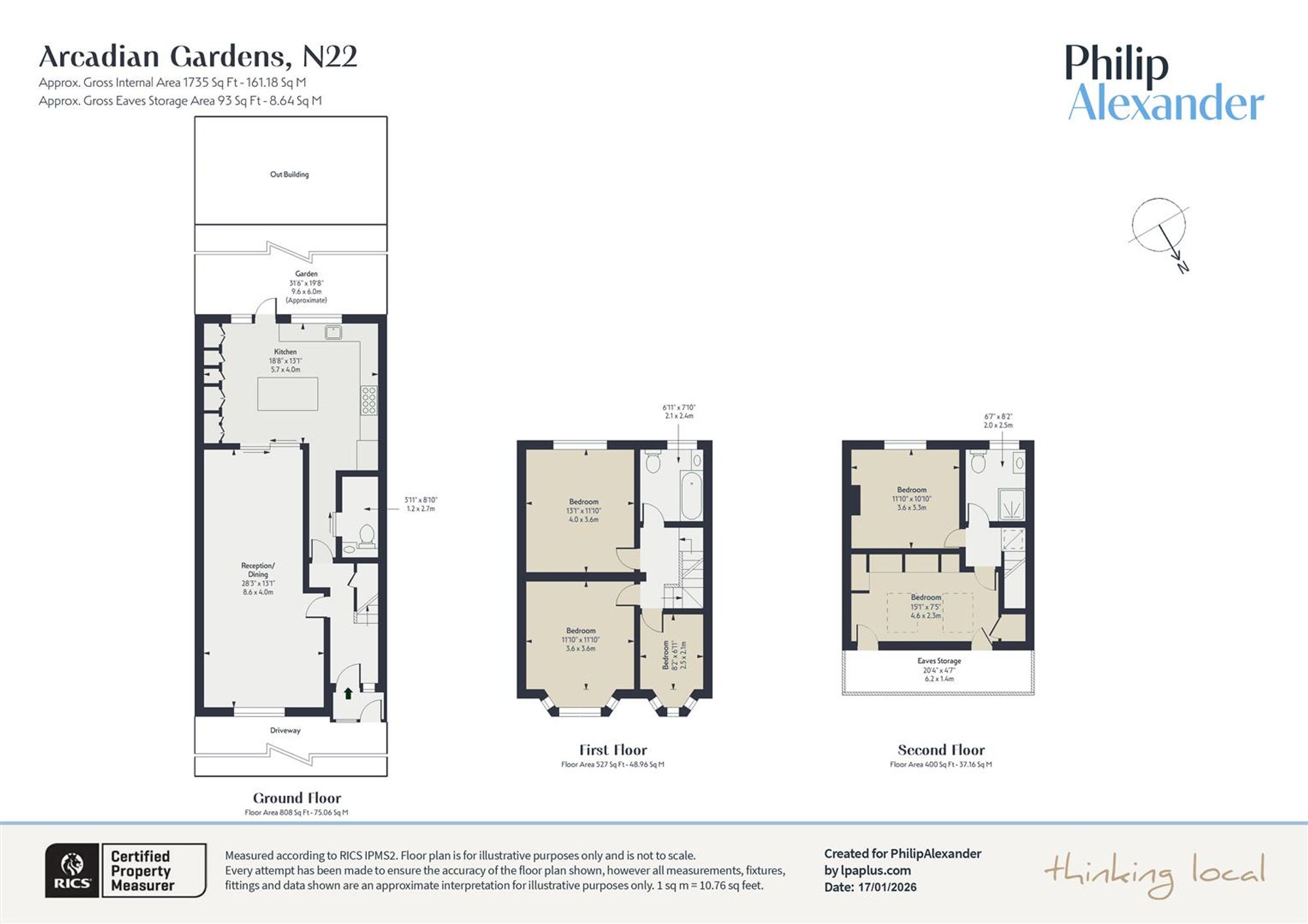 118 Arcadian Gardens, London floorplan