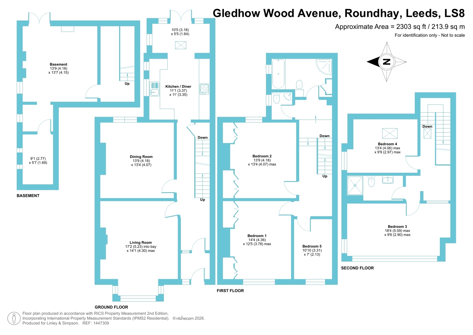 15, Gledhow Wood Avenue, Leeds floorplan