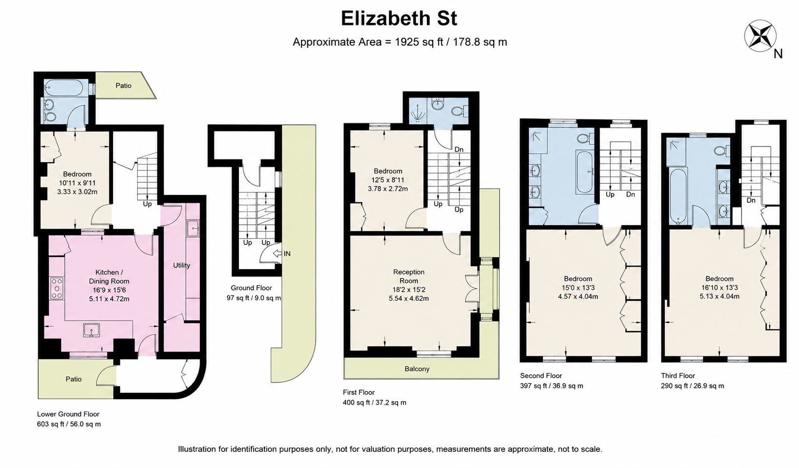 79A, Elizabeth Street, London floorplan