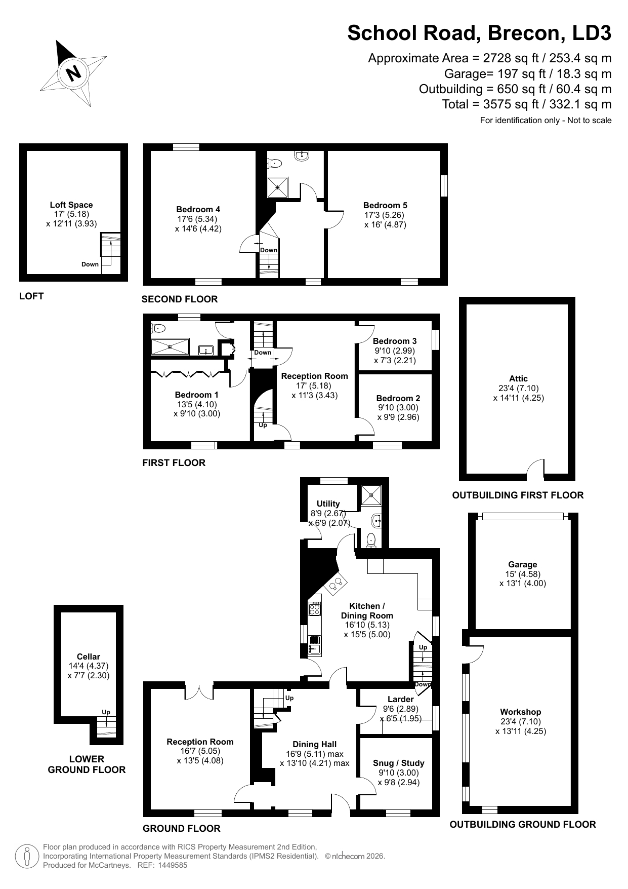 Trebowen,, School Road, Brecon floorplan