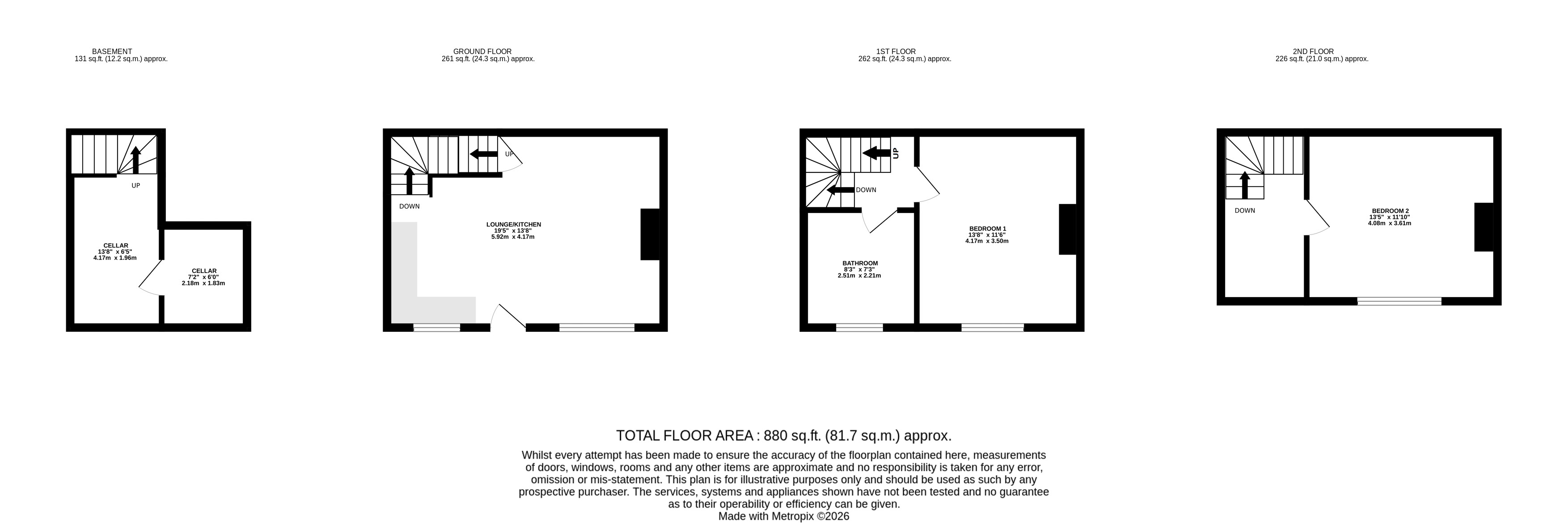 10, Claremont Place, West Yorkshire floorplan