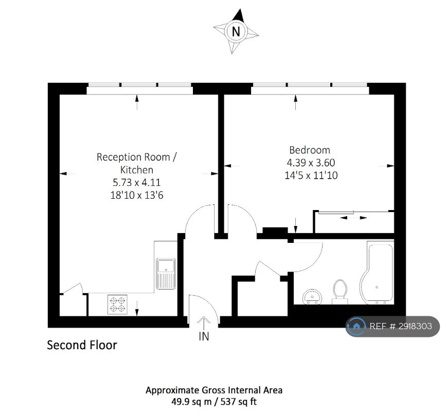 Flat, Tom Coombs Close, London floorplan