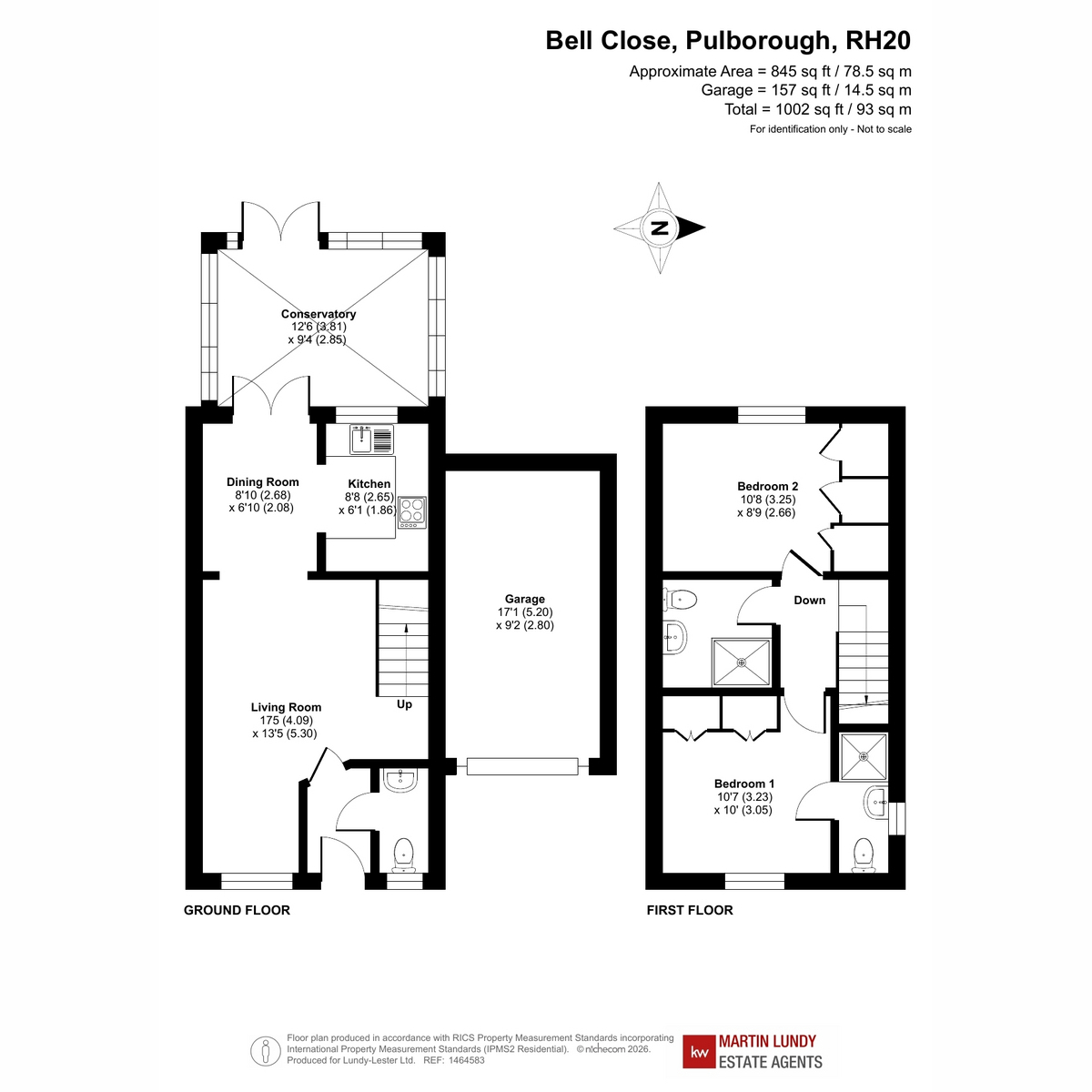 6, Bell Close, Pulborough floorplan
