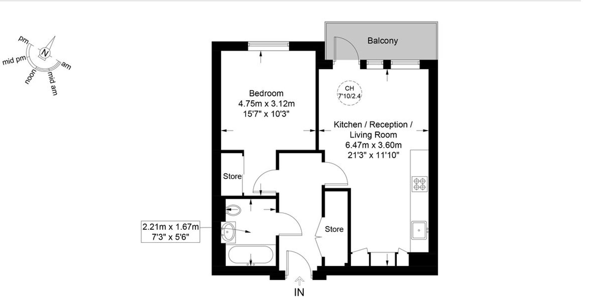 082 Worcester Point, Central Street, London floorplan