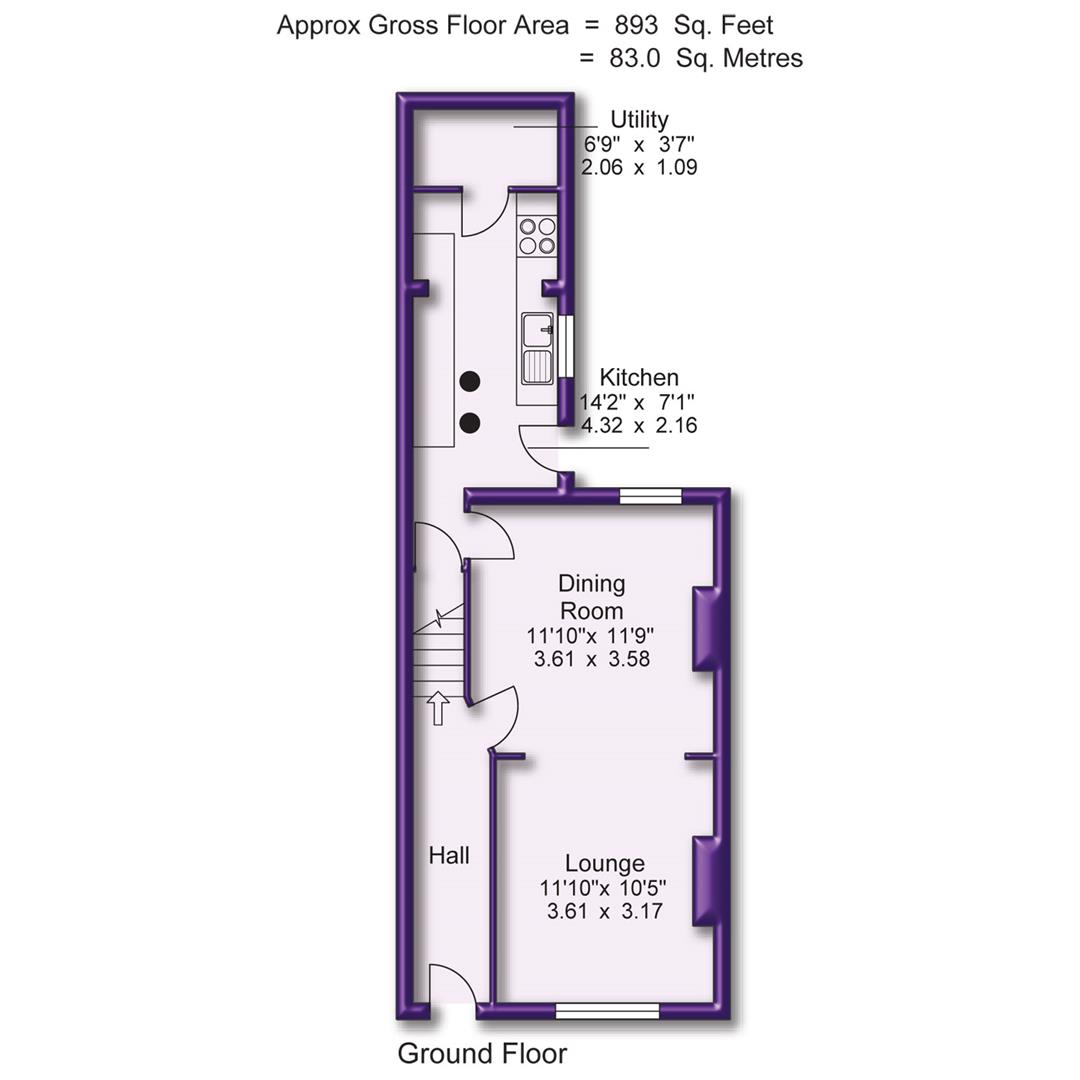 33, Lindow Street, Sale floorplan