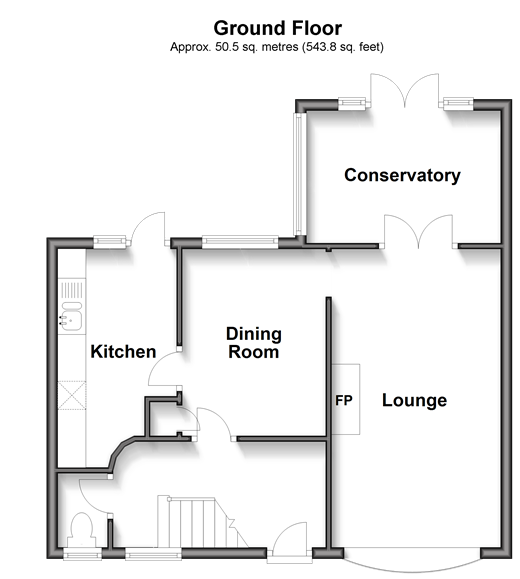 Shaws Road Northgate, Crawley floorplan