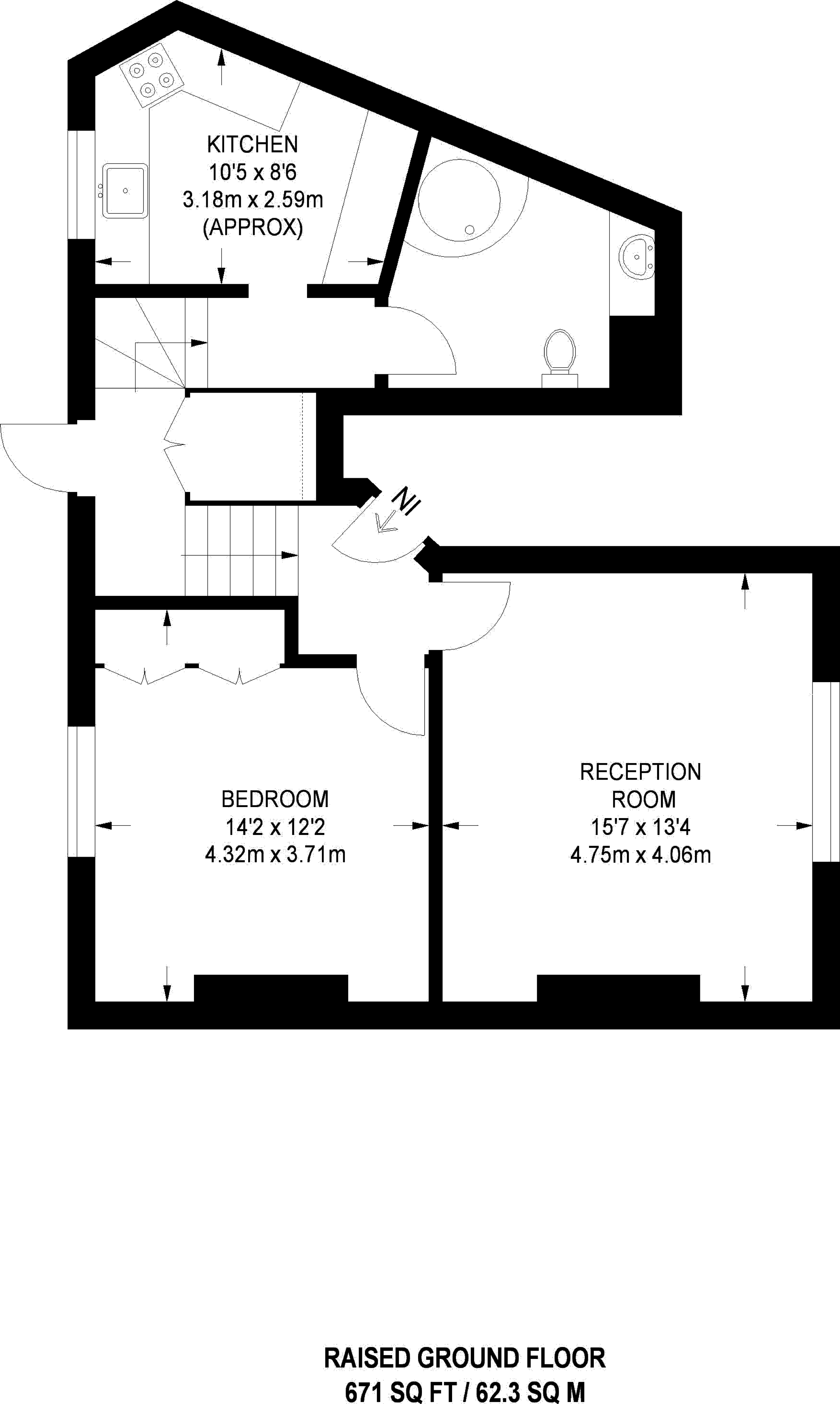 1 Bedrooms Flat to rent in Florence Street, Angel N1