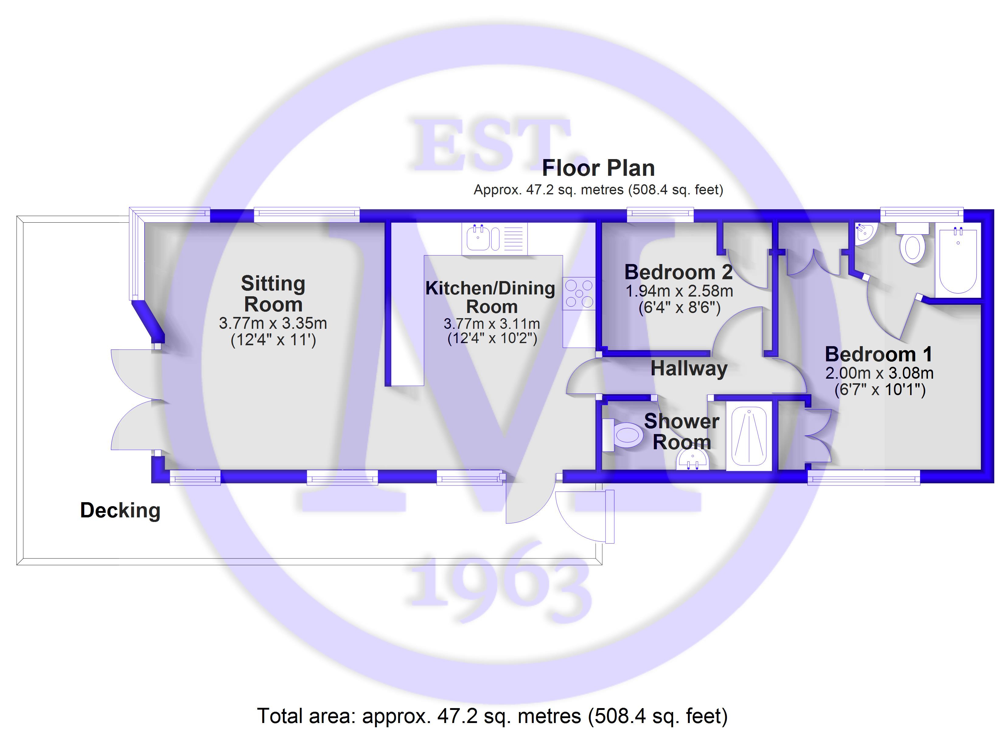 22, Barton Meadow, Barton On Sea floorplan
