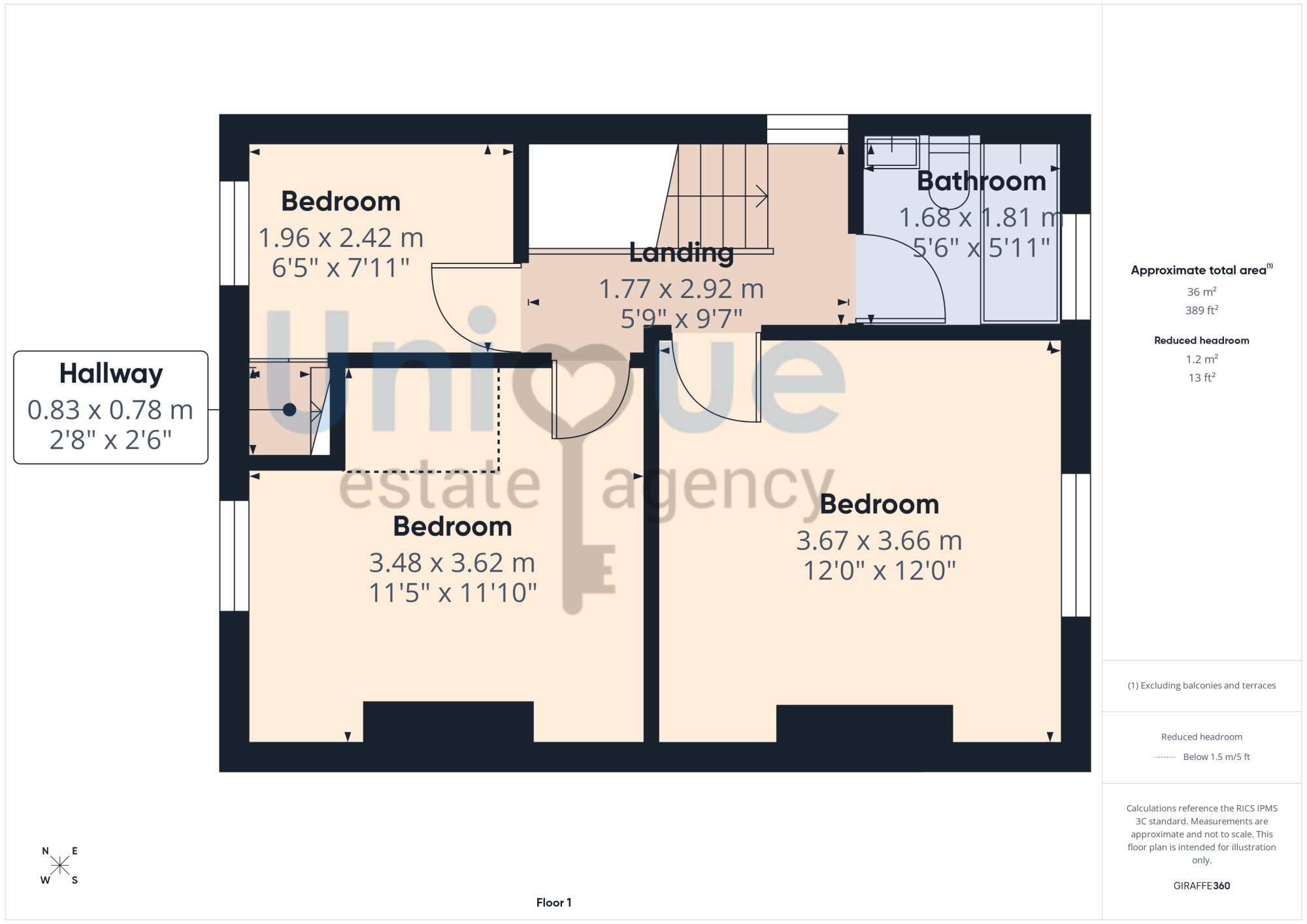 47, Orders Lane, Kirkham floorplan