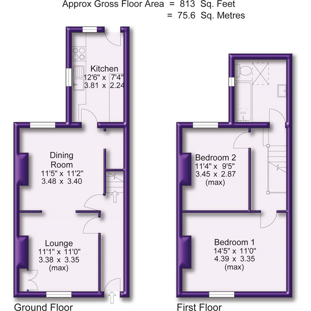 34, Moss Lane, Altrincham floorplan