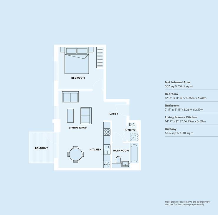 1 Bedrooms Flat to rent in Waterman Gardens, Tidemill Square, Lower Riverside, Greenwich Peninsula SE10