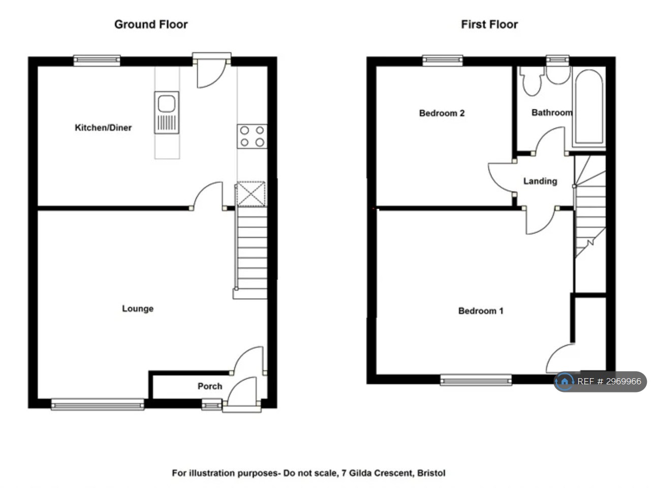 Gilda Crescent, Whitchurch, Bristol floorplan