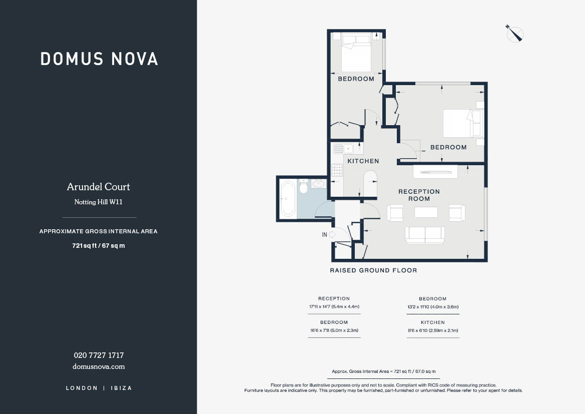 6 Arundel Court, 43-47, Arundel Gardens, Kensington & Chelsea floorplan