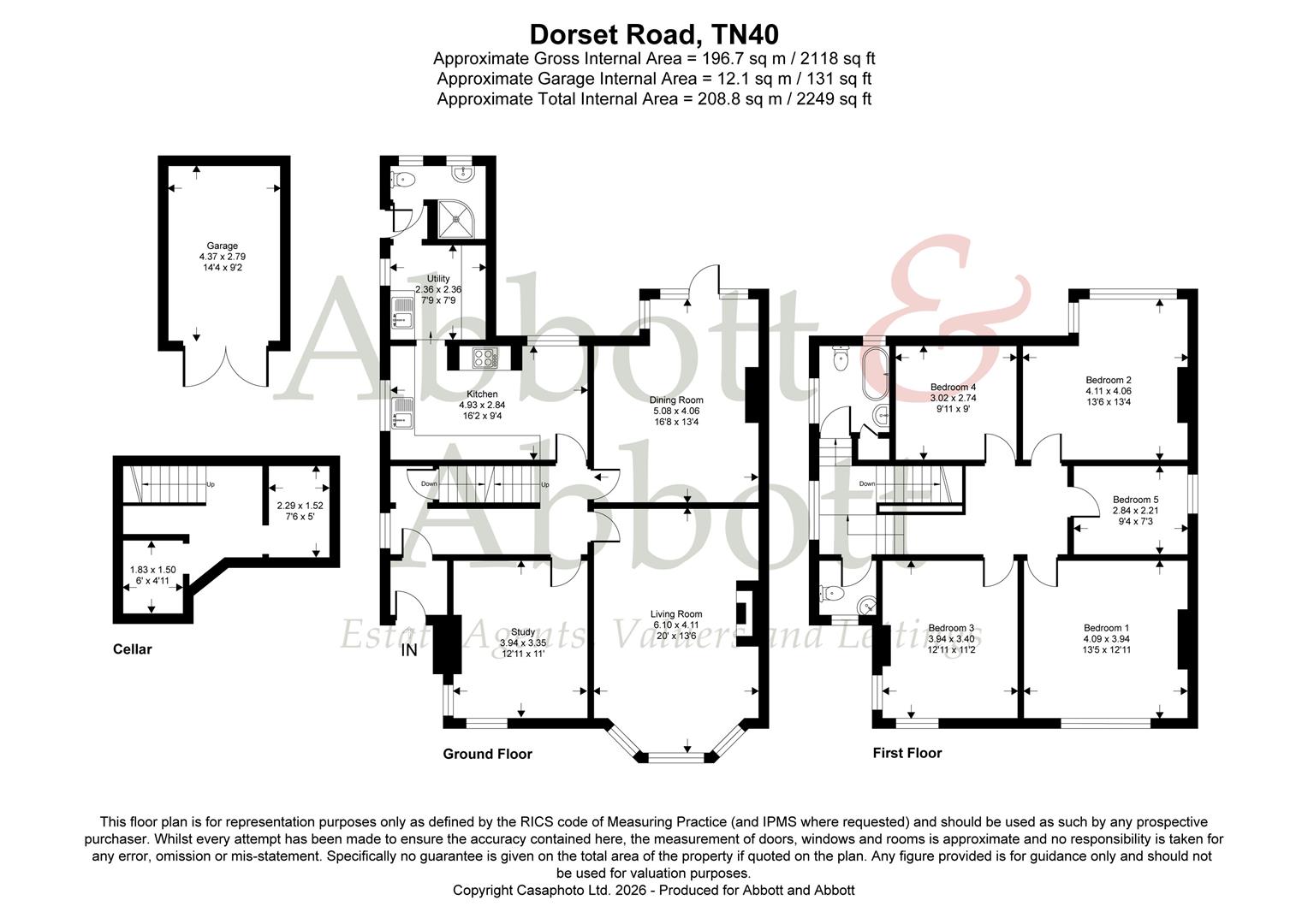 105, Dorset Road, Bexhill-On-Sea floorplan