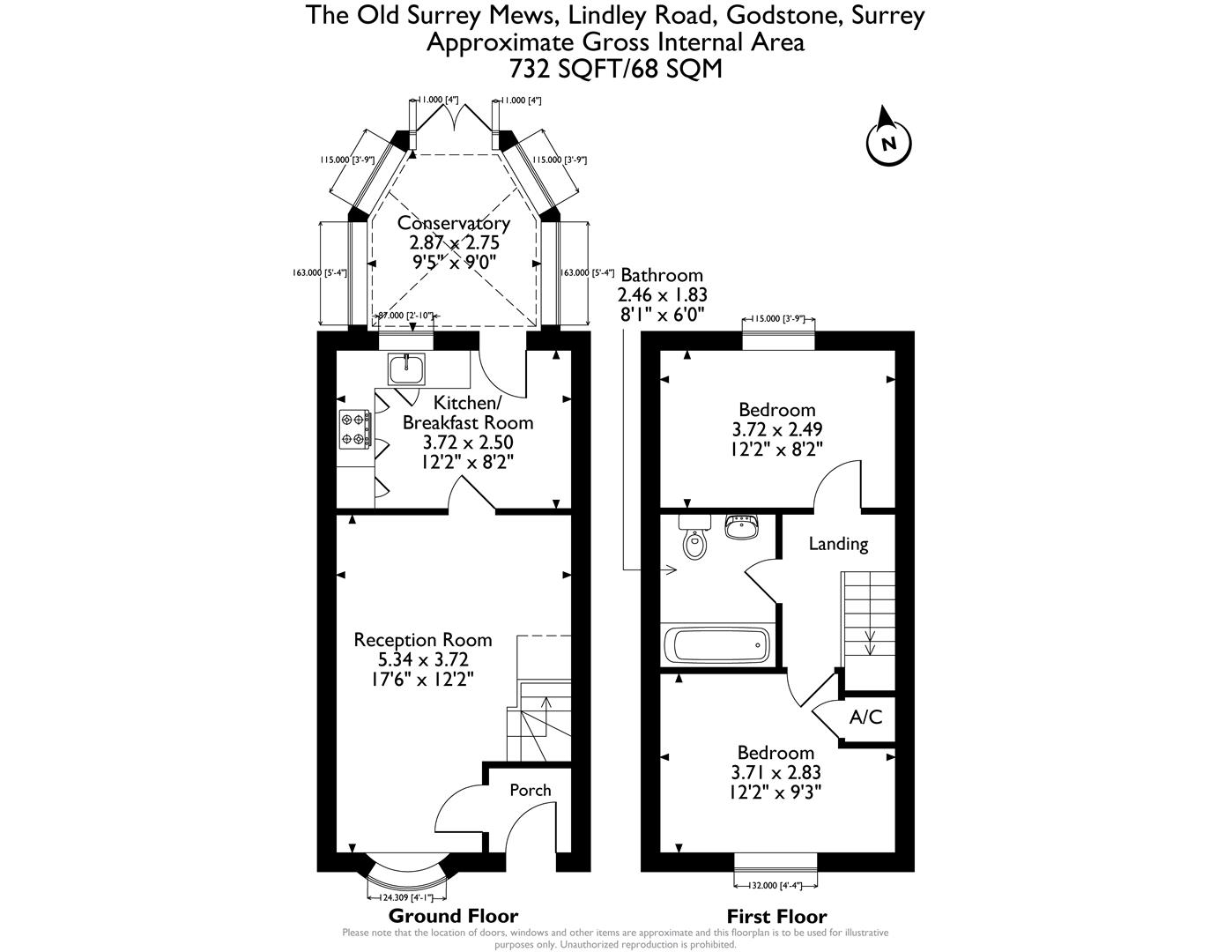 2, The Old Surrey Mews, Lindley Road, Godstone floorplan