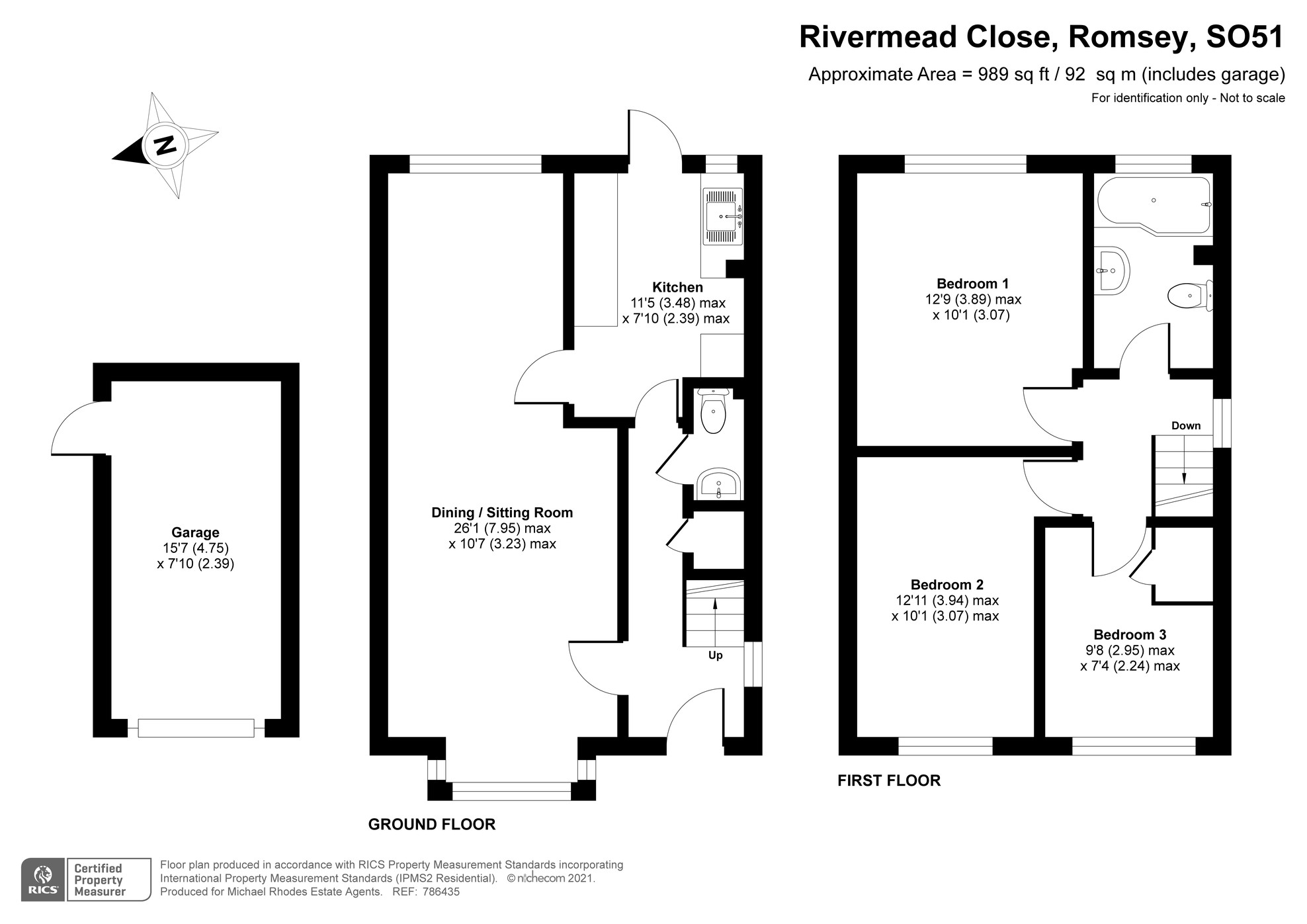 Rivermead Close, Romsey SO51, 3 bedroom end terrace house for sale