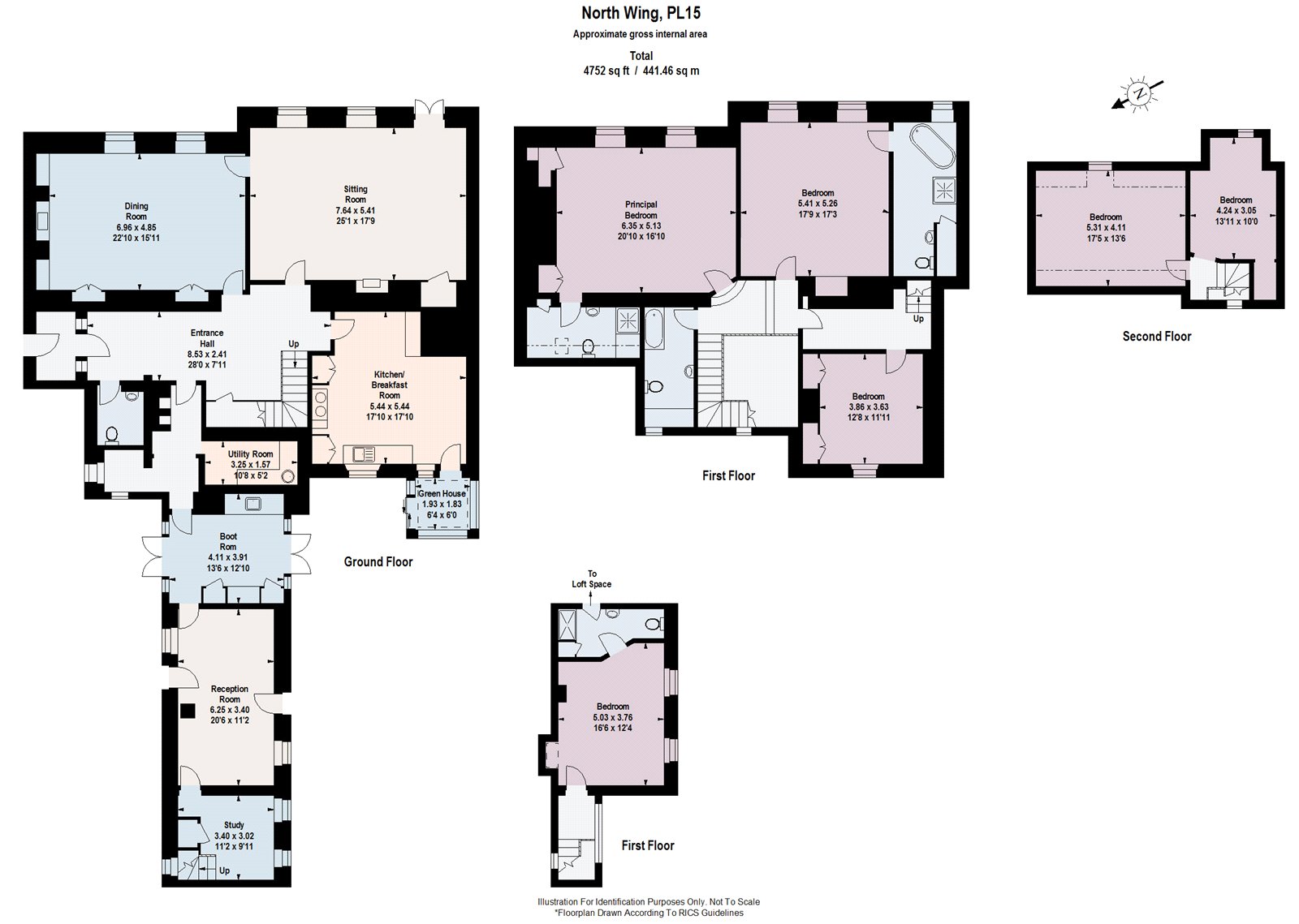 North Wing, Hexworthy House,, Lawhitton, Cornwall floorplan