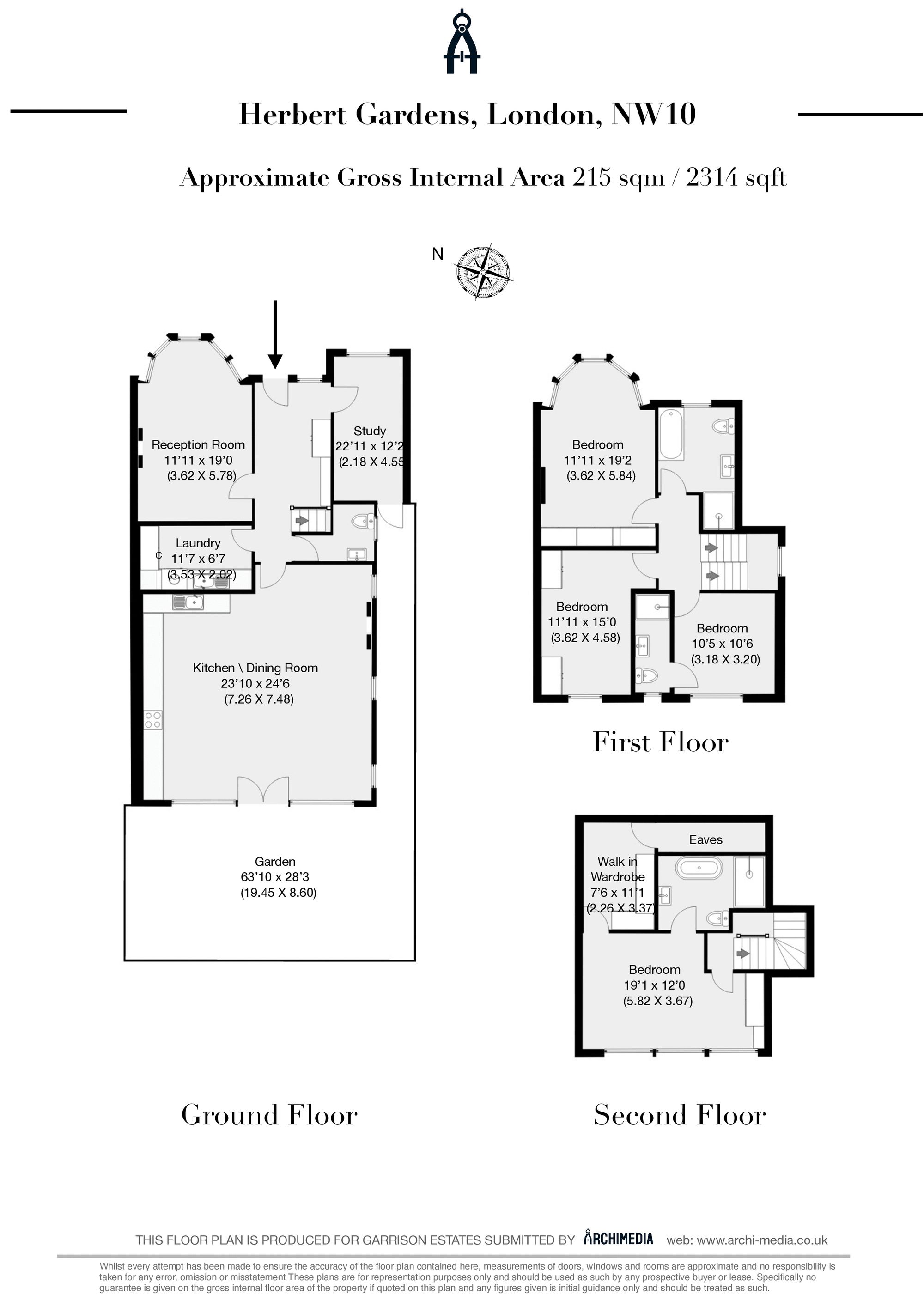 124 Herbert Gardens, London floorplan