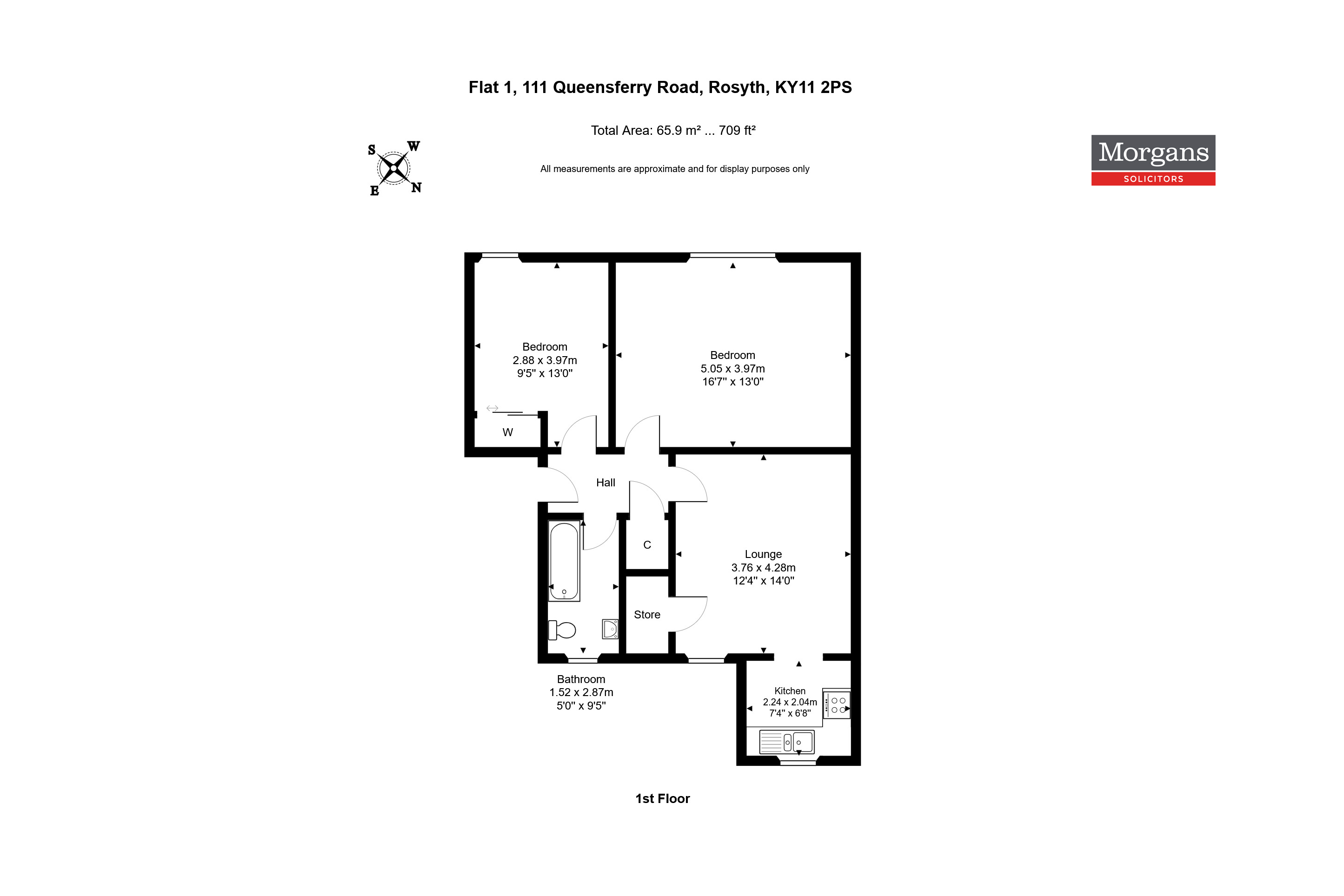 Flat 1, 111 Queensferry Road, Dunfermline floorplan